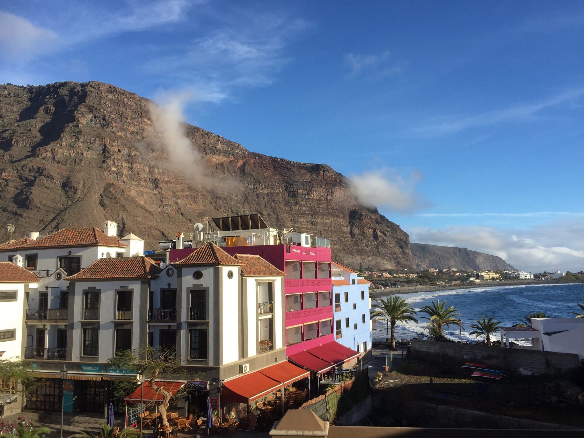 A panoramic shot of Valle Gran Rey beach