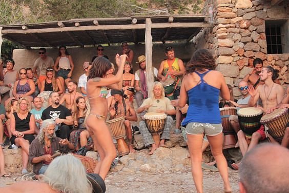 sunset drumming tradition in Beniras