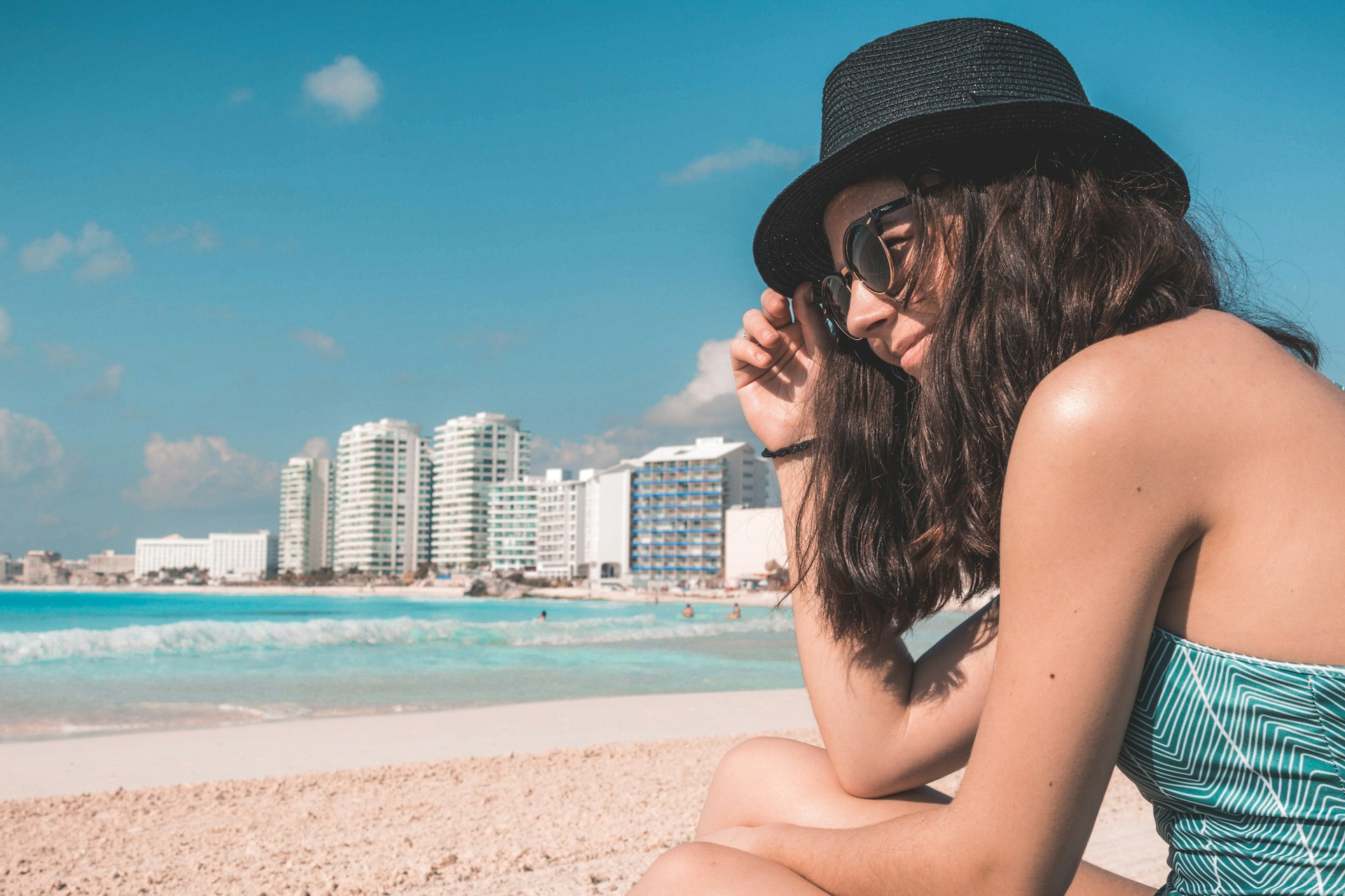 A stunning view of Cancun’s beach