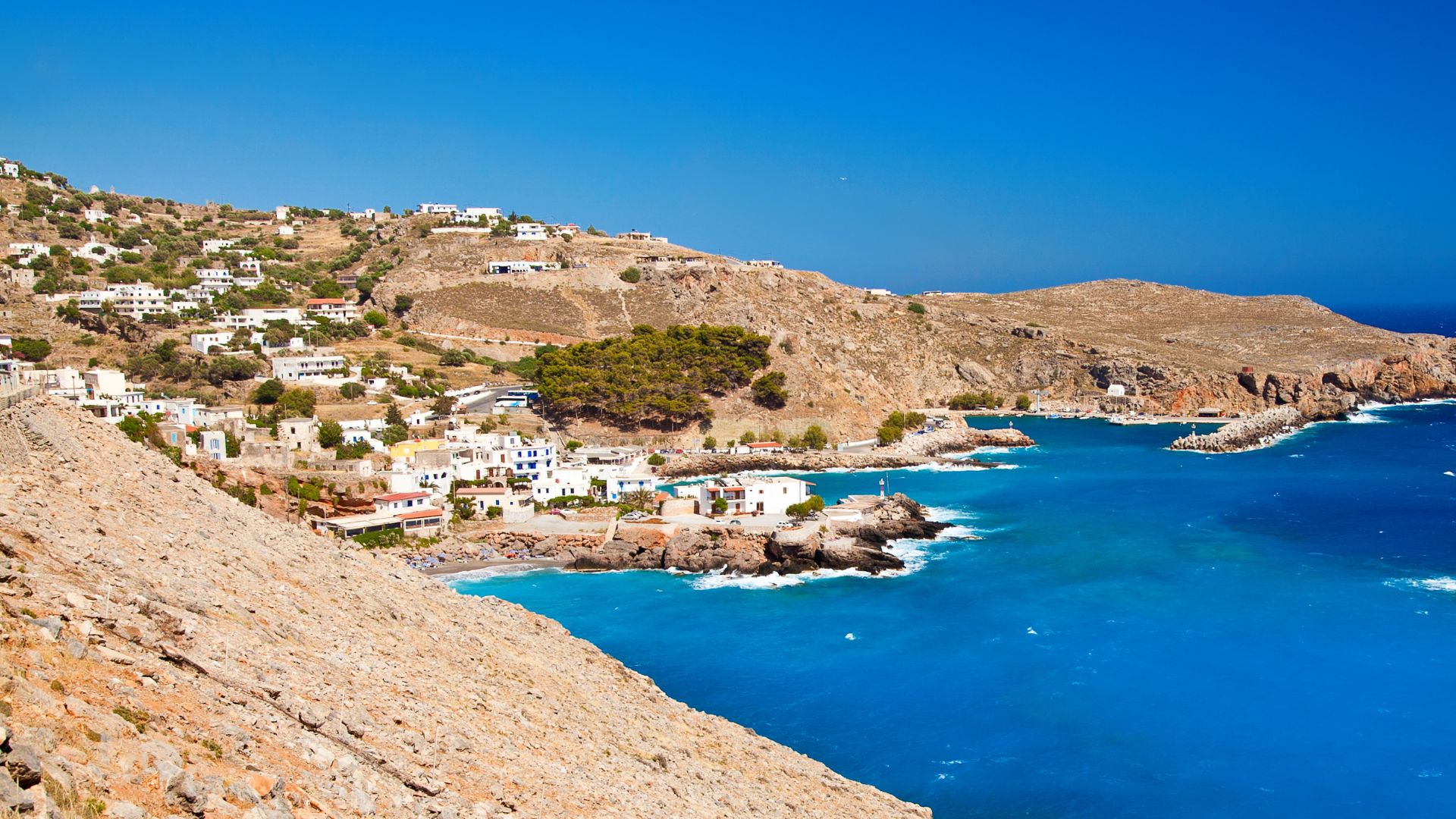 _Chora Sfakion in Crete, Greece