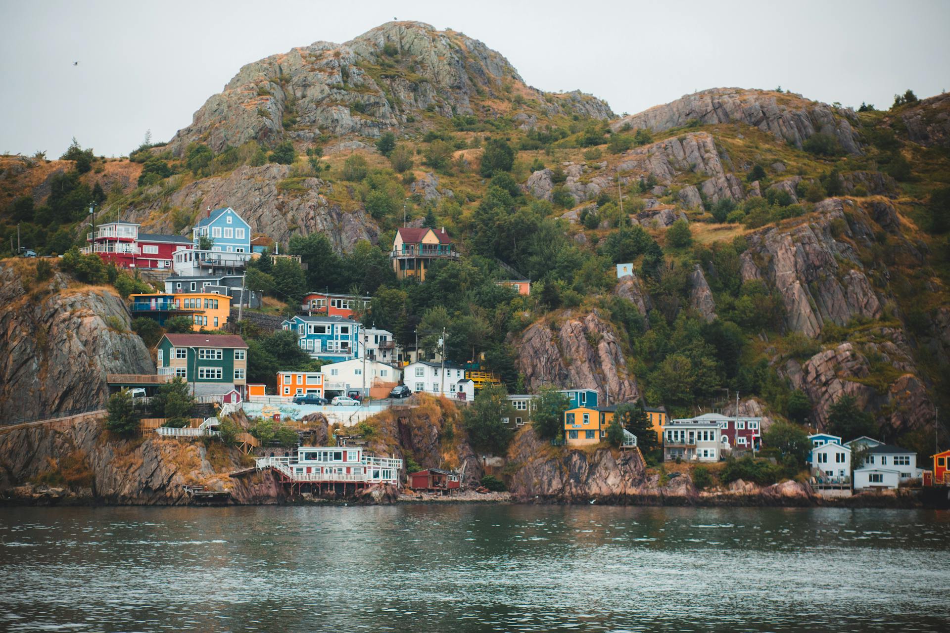 View of the town of Churchill in Canada 