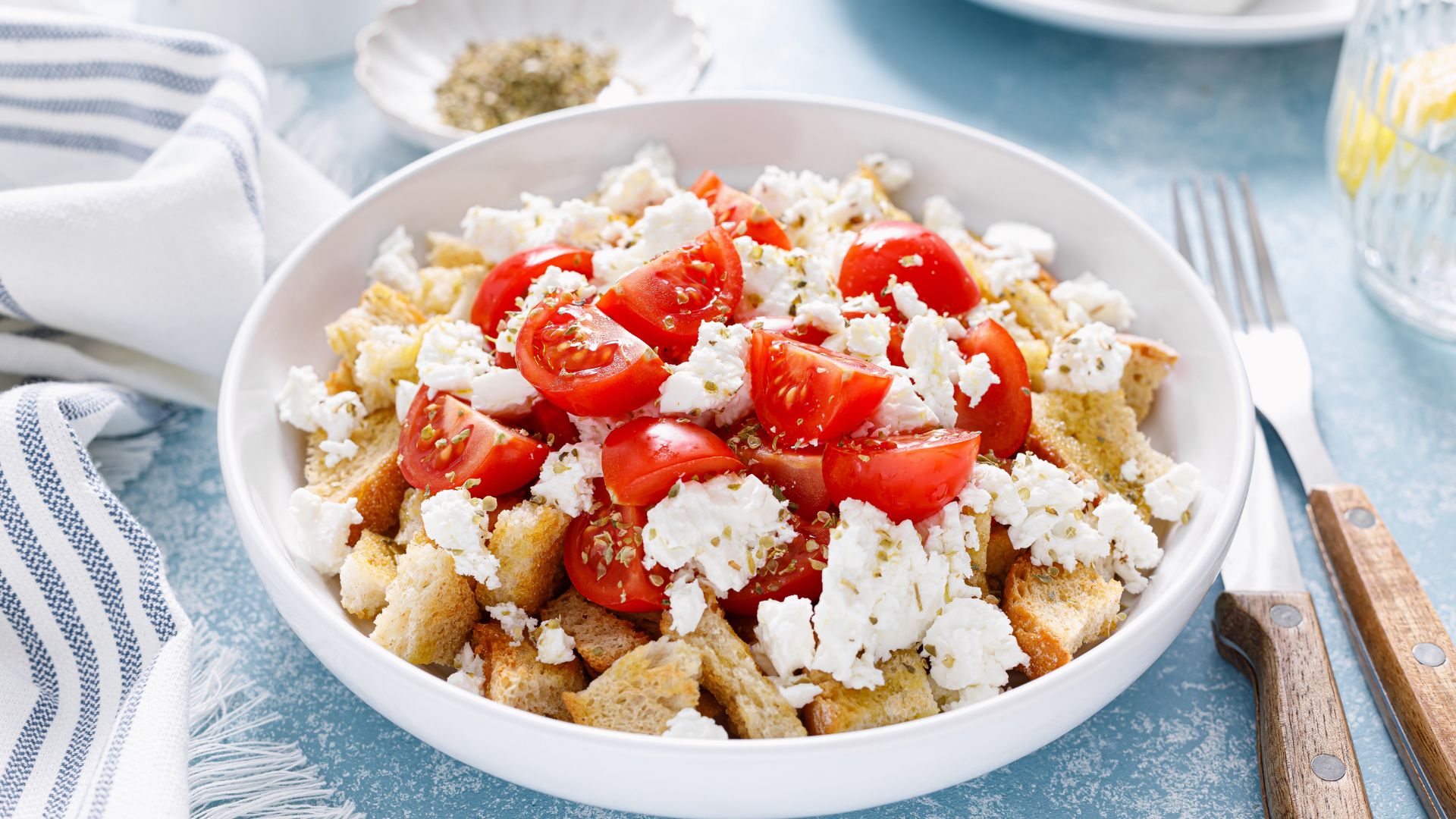 Dakos (barley rusk salad)