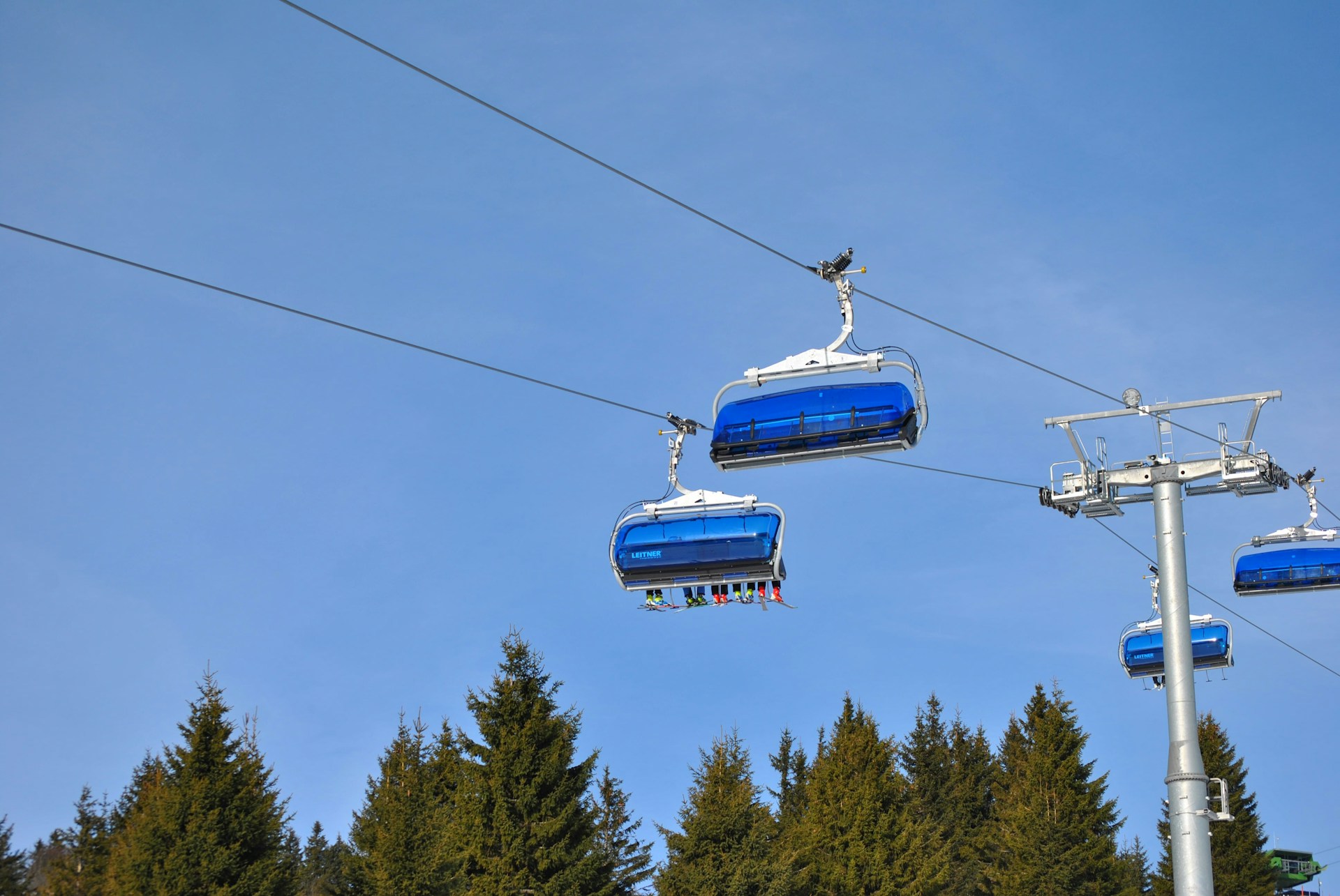 Chairlift ascending Feldberg mountain