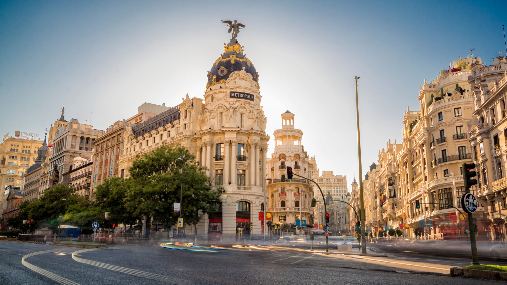 Gran Vía in Madrid, Spain