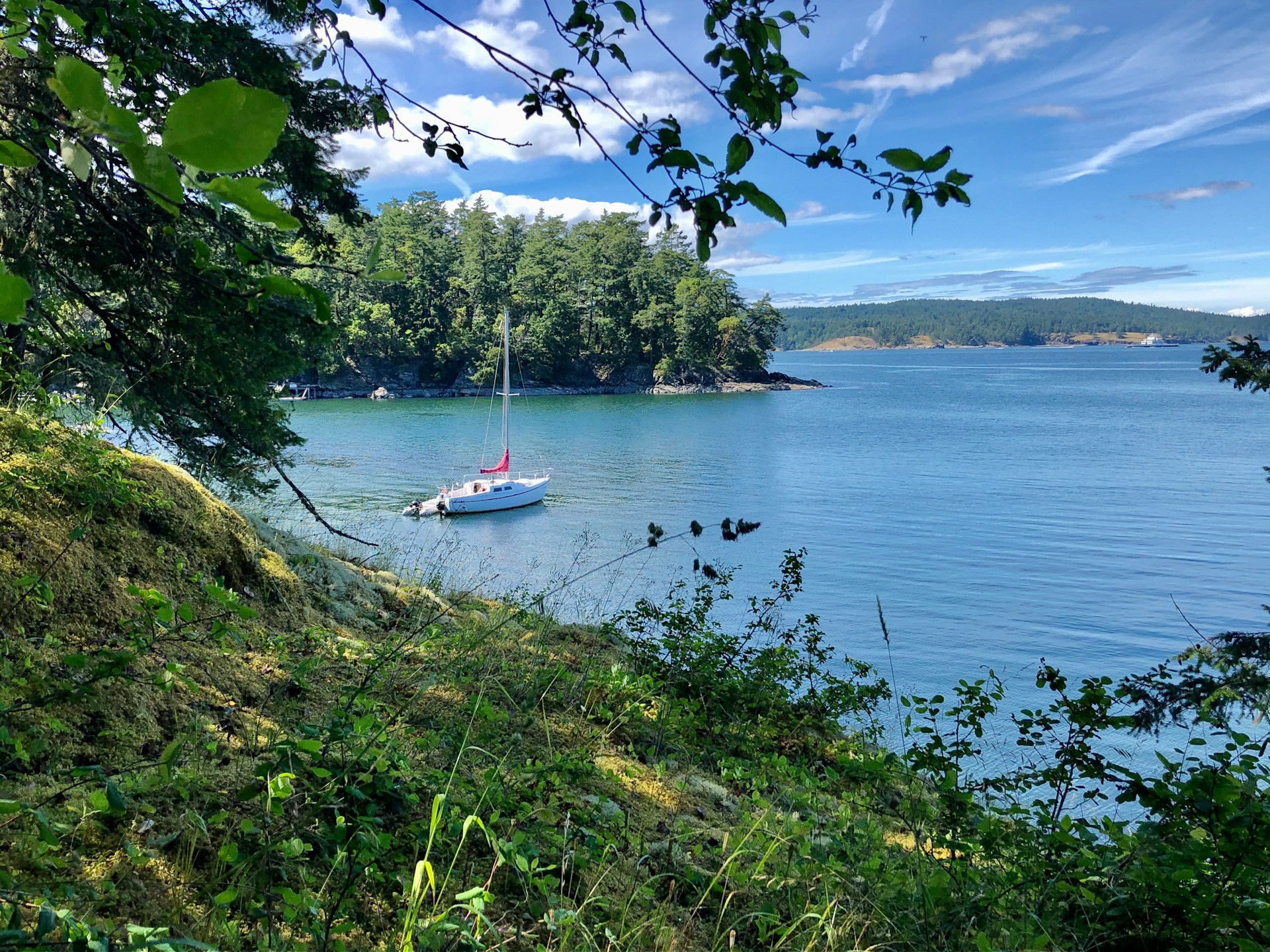 A tranquil view of the Gulf Islands in British Columbia