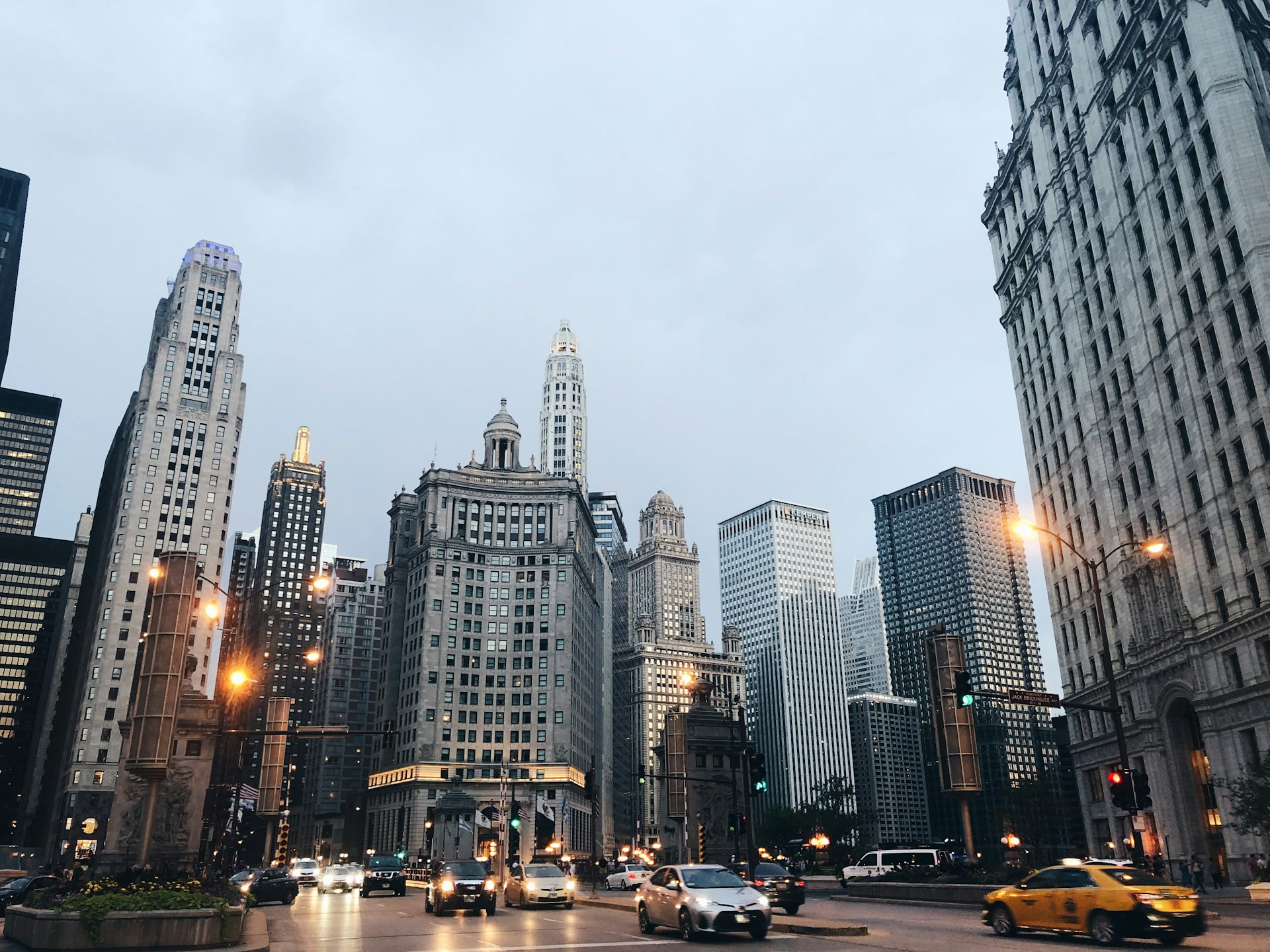 A quiet, overcast autumn day in Illinois