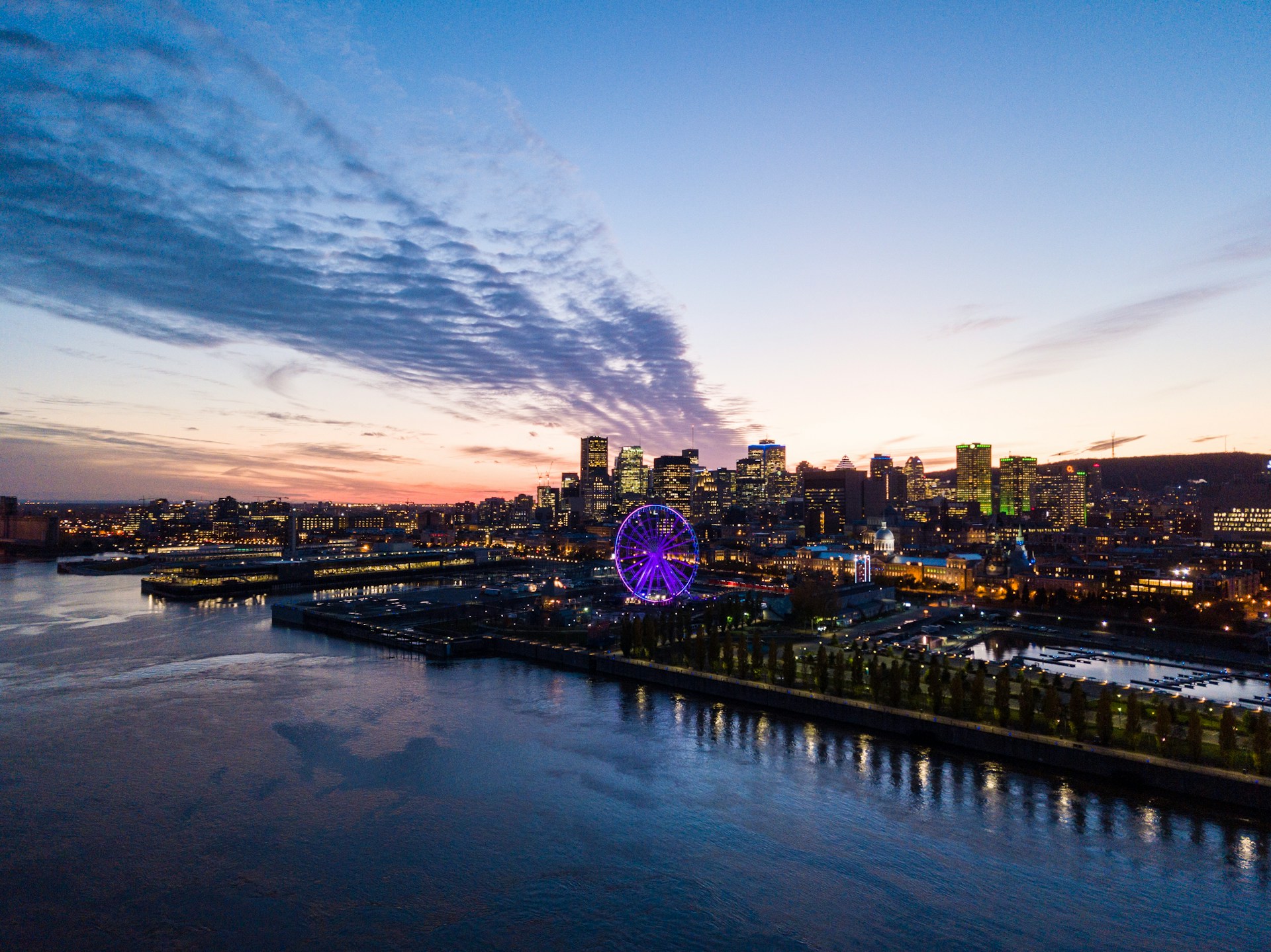 Aerial view of Montreal