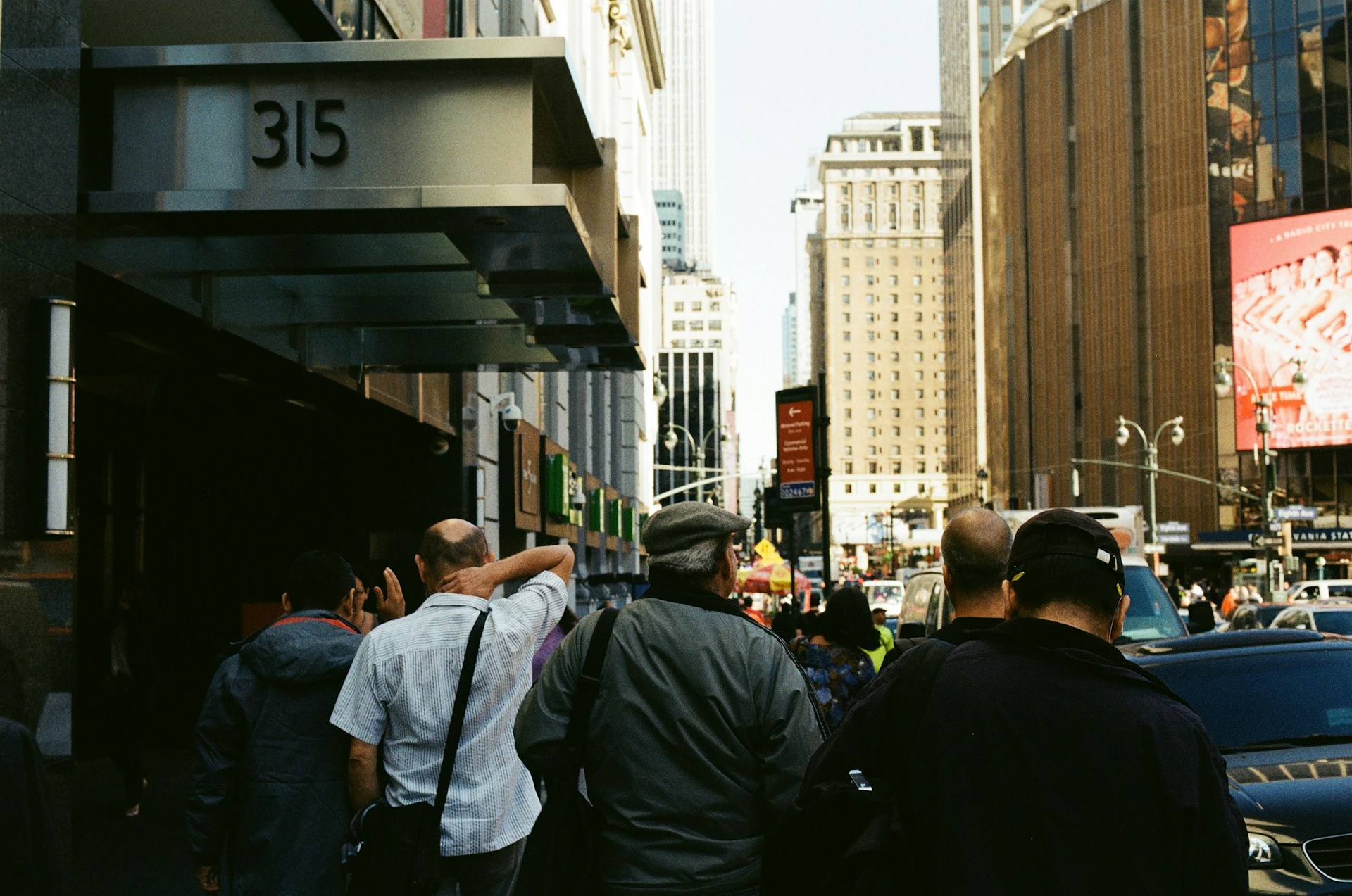 Crowded New York City street