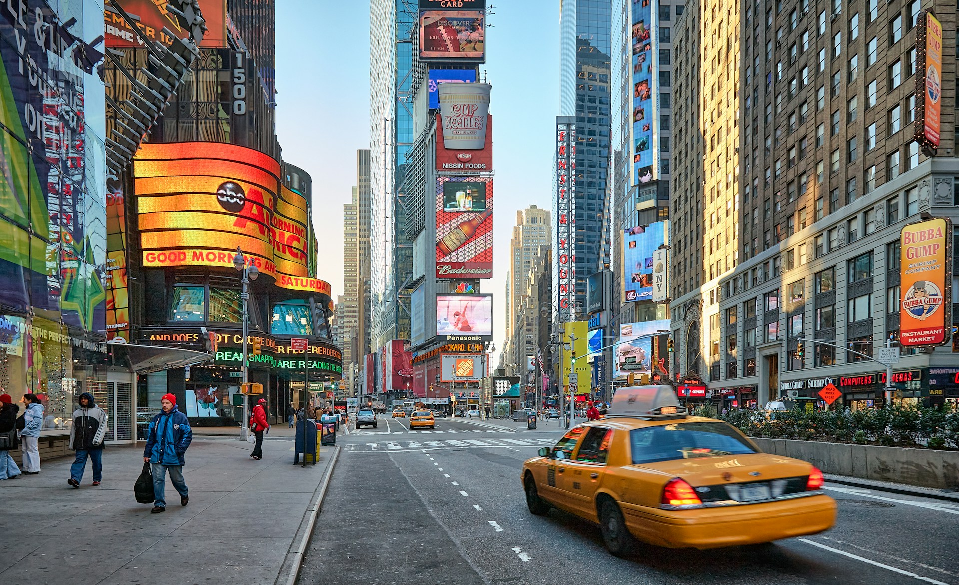 Busy New York City street