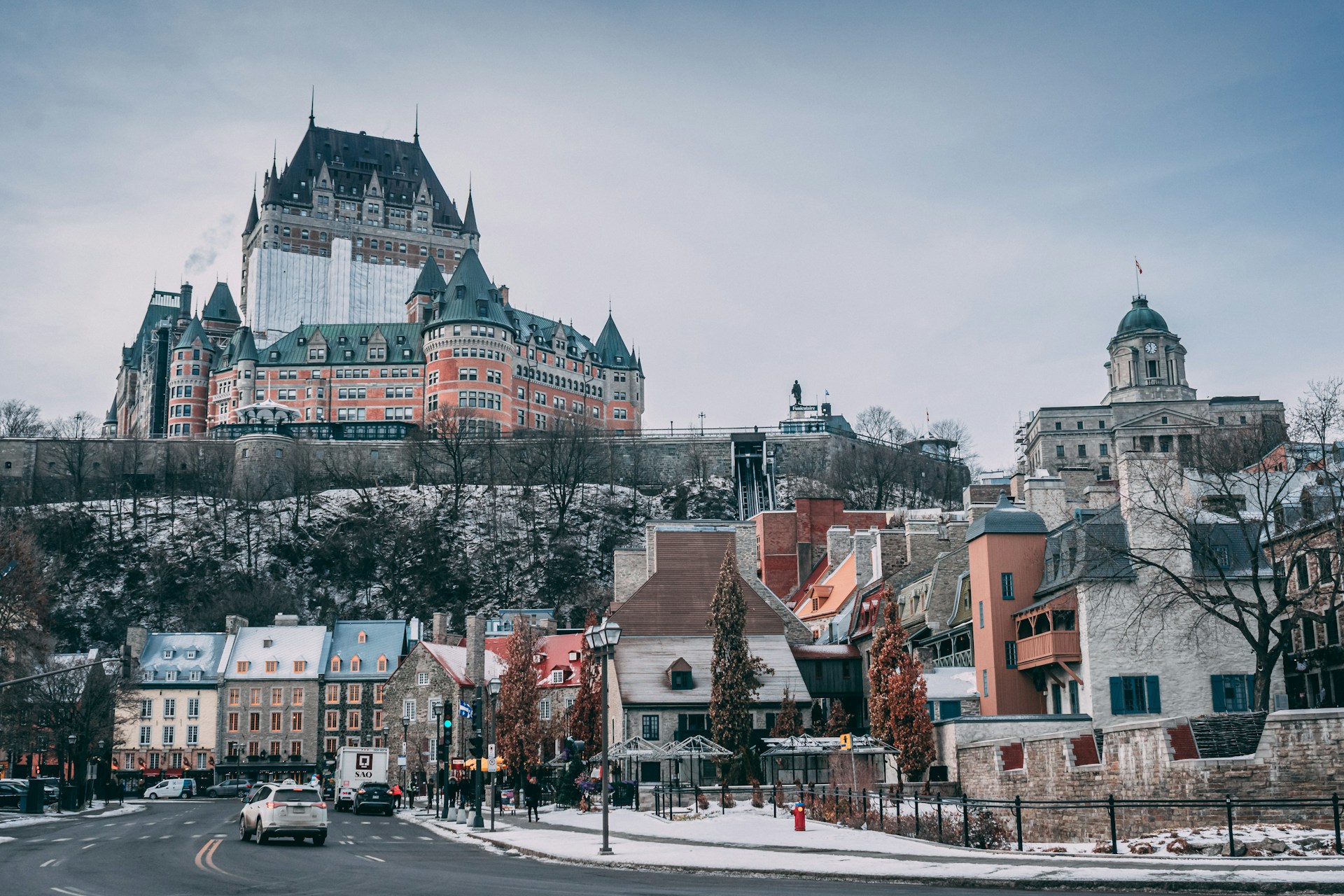 Winter scene in Quebec, Canada