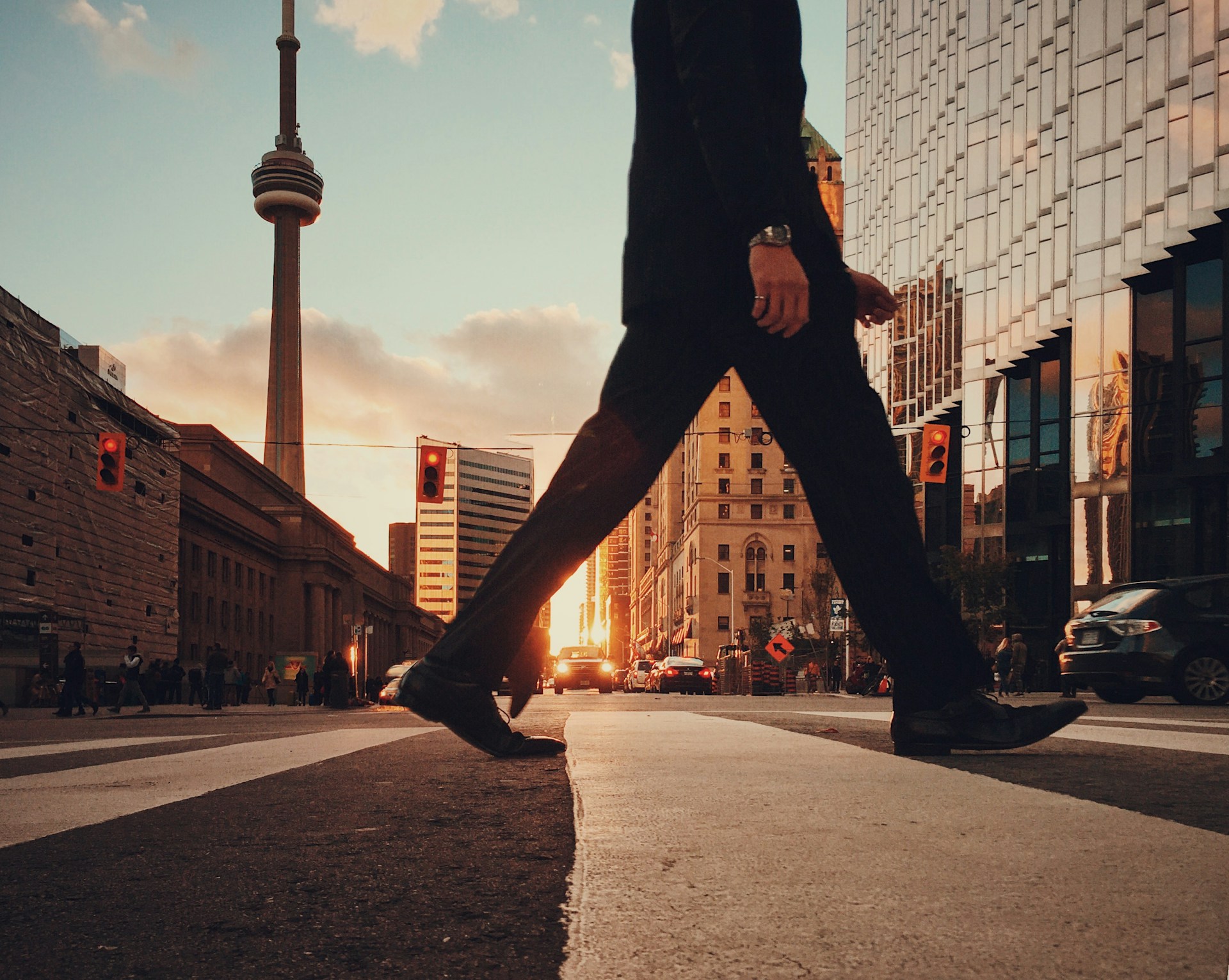 Urban walkway in Toronto, Canada