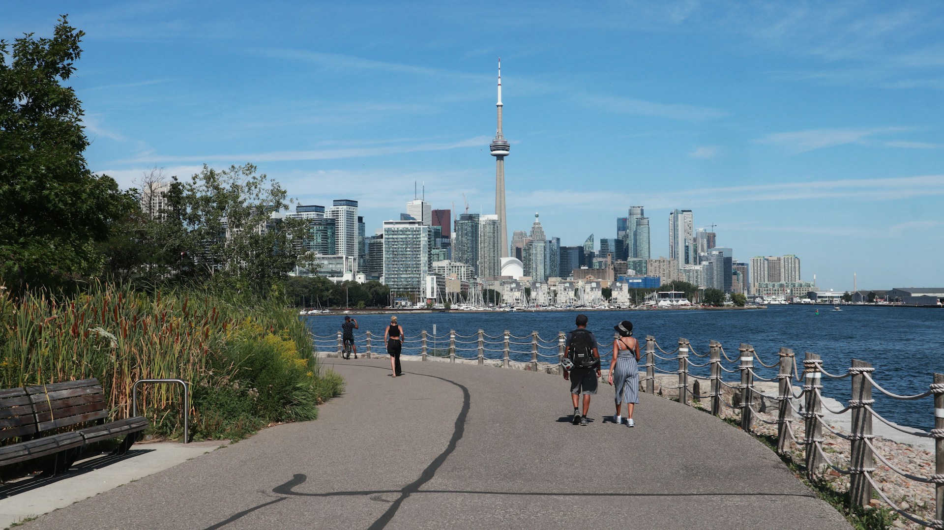 Toronto's downtown skyline with the CN Tower