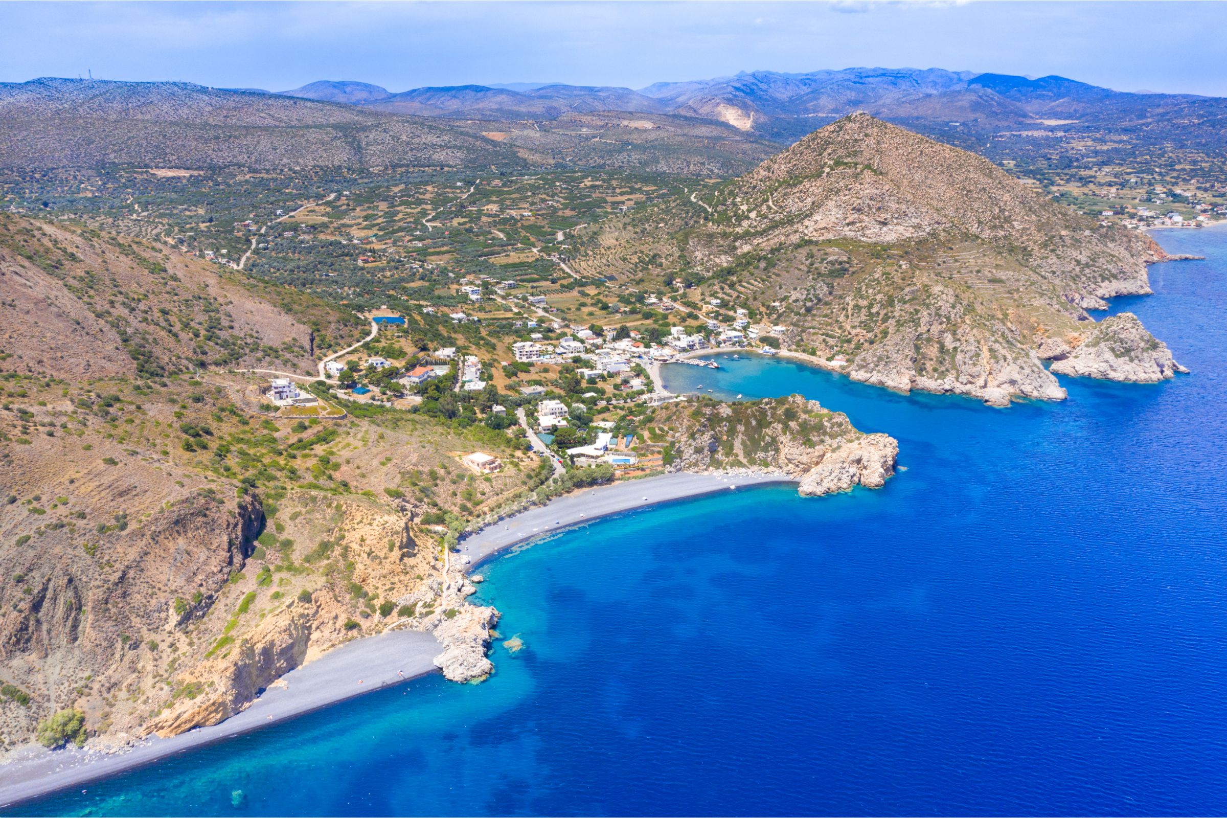 Volcano beach of Mavra Volia