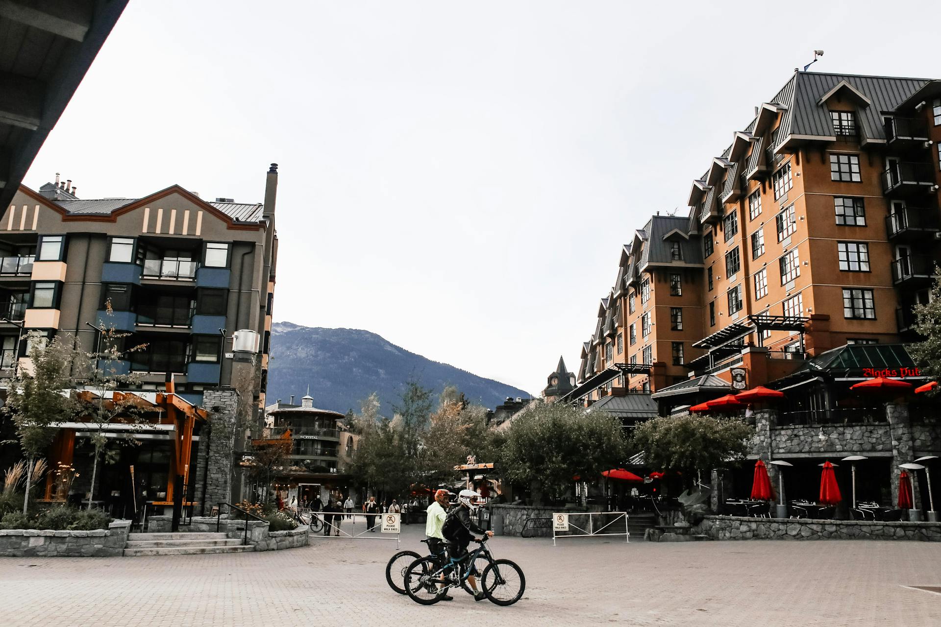 A picturesque view of a road in Whistler