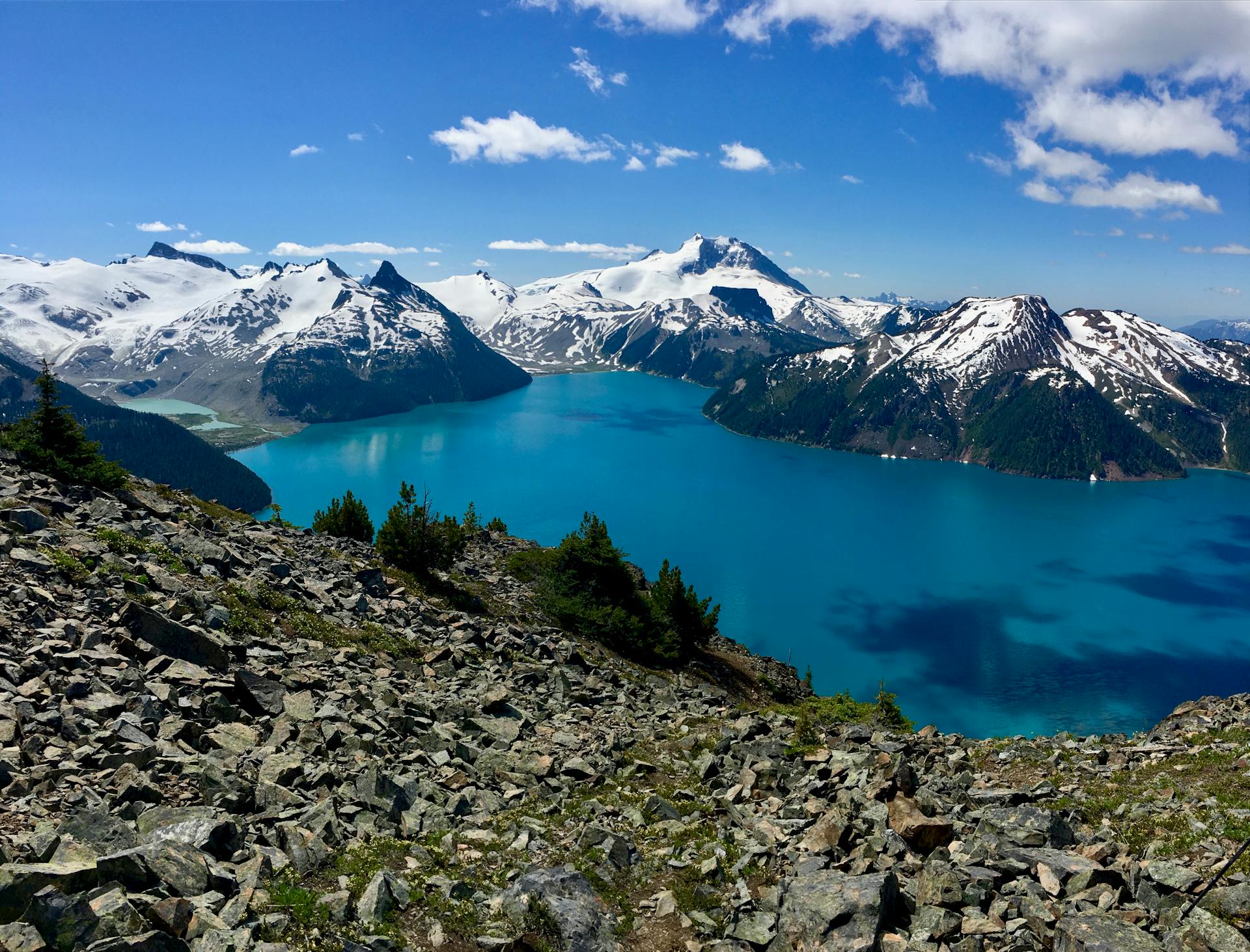 A breathtaking view of a tranquil lake in Whistler