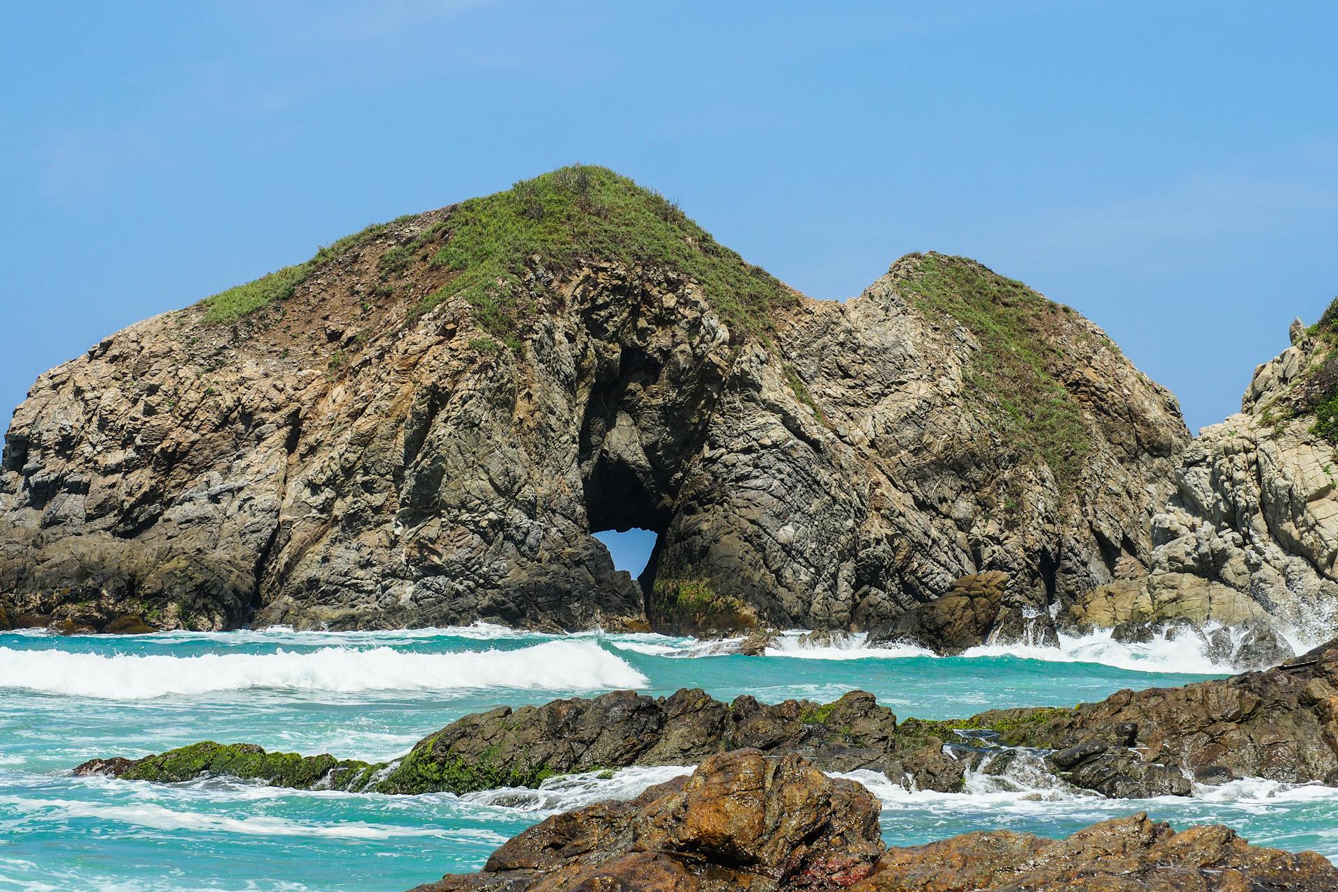 A peaceful stretch of Zipolite Beach