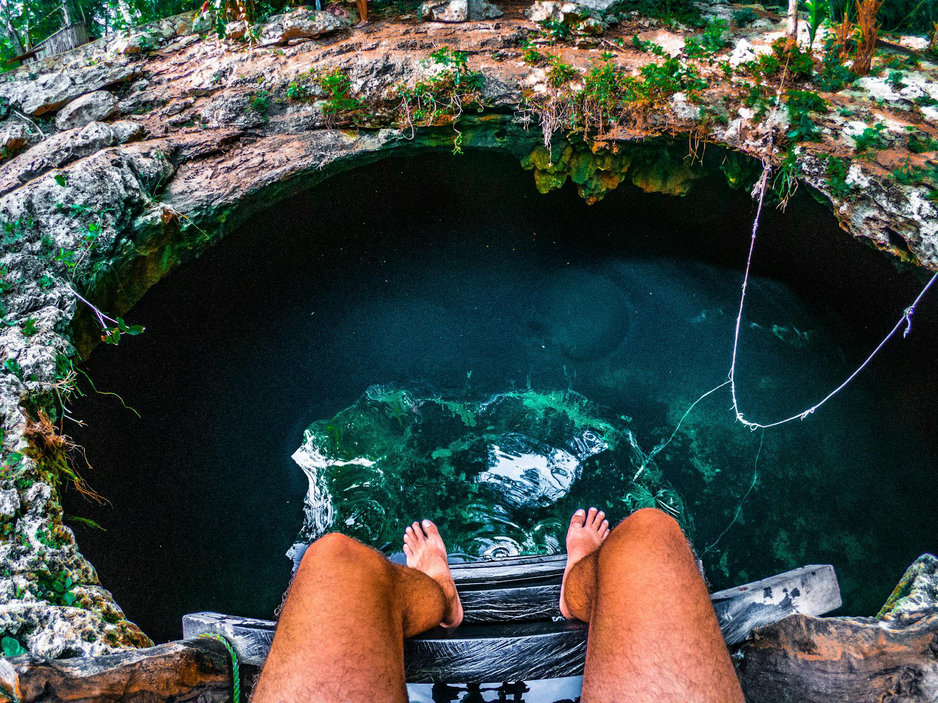 A breathtaking view of a cenote