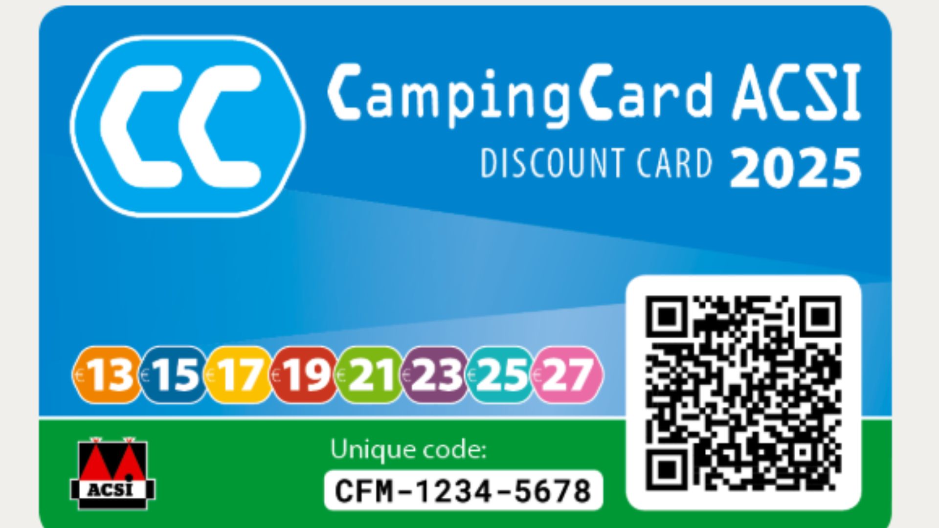 ACSI Camping Card