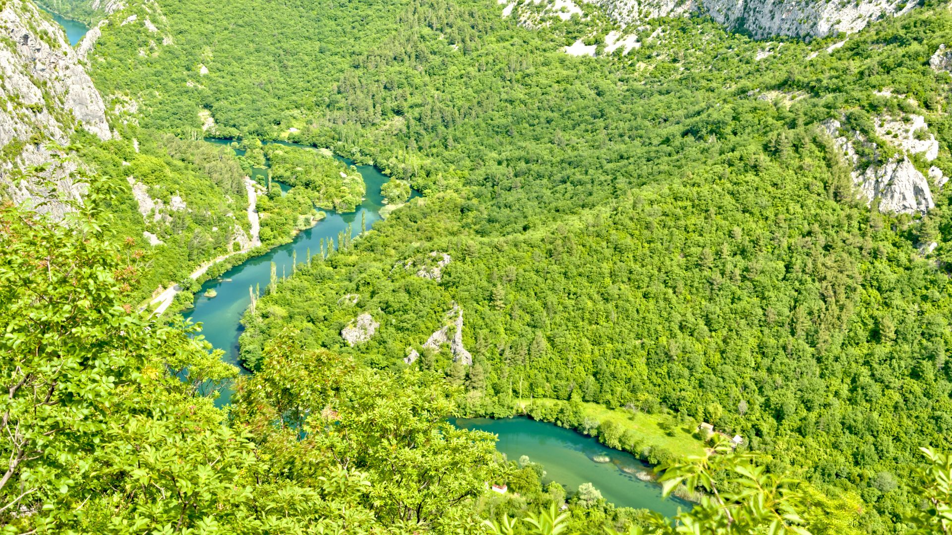 Cetina River Canyon in Croatia, Europe