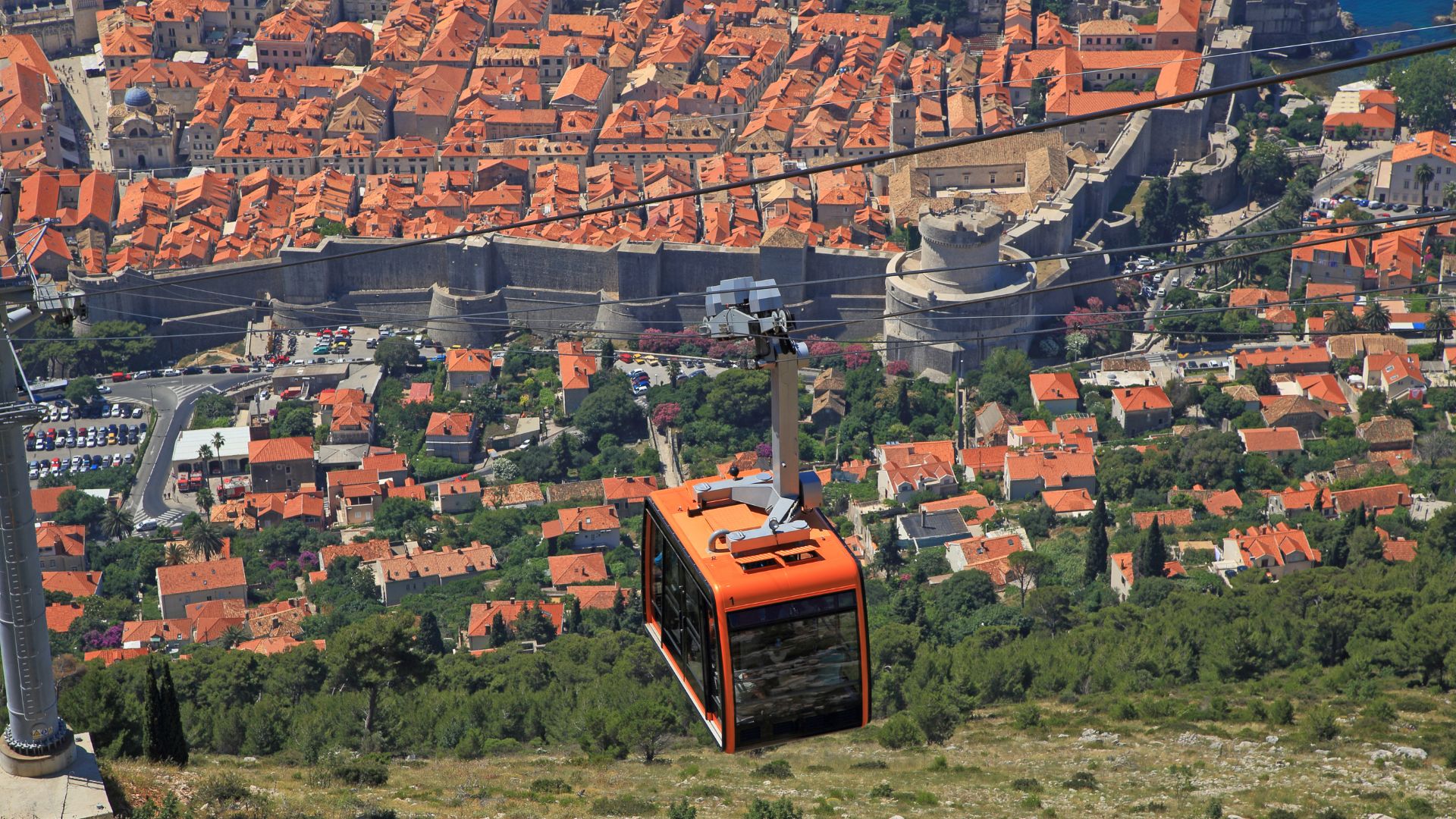 Dubrovnik Cable Car in Dubrovnik, Croatia, Europe