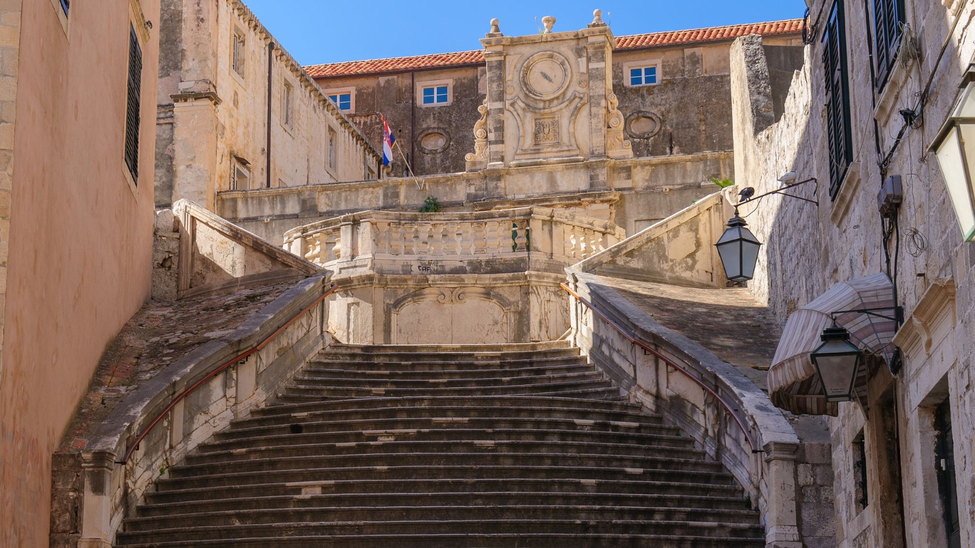Jesuit Stairs (Jesuit Staircase) in Dubrovnik, Croatia, Europe