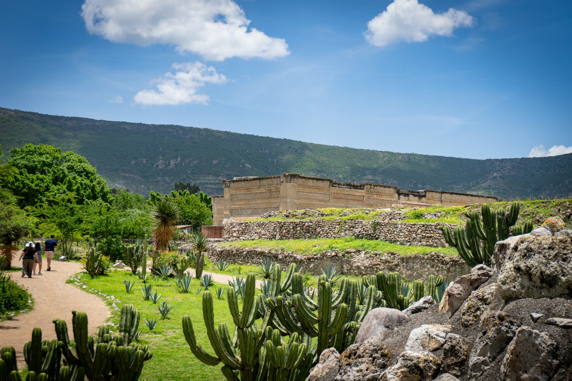 A historic ruin in Oaxaca, Mexico