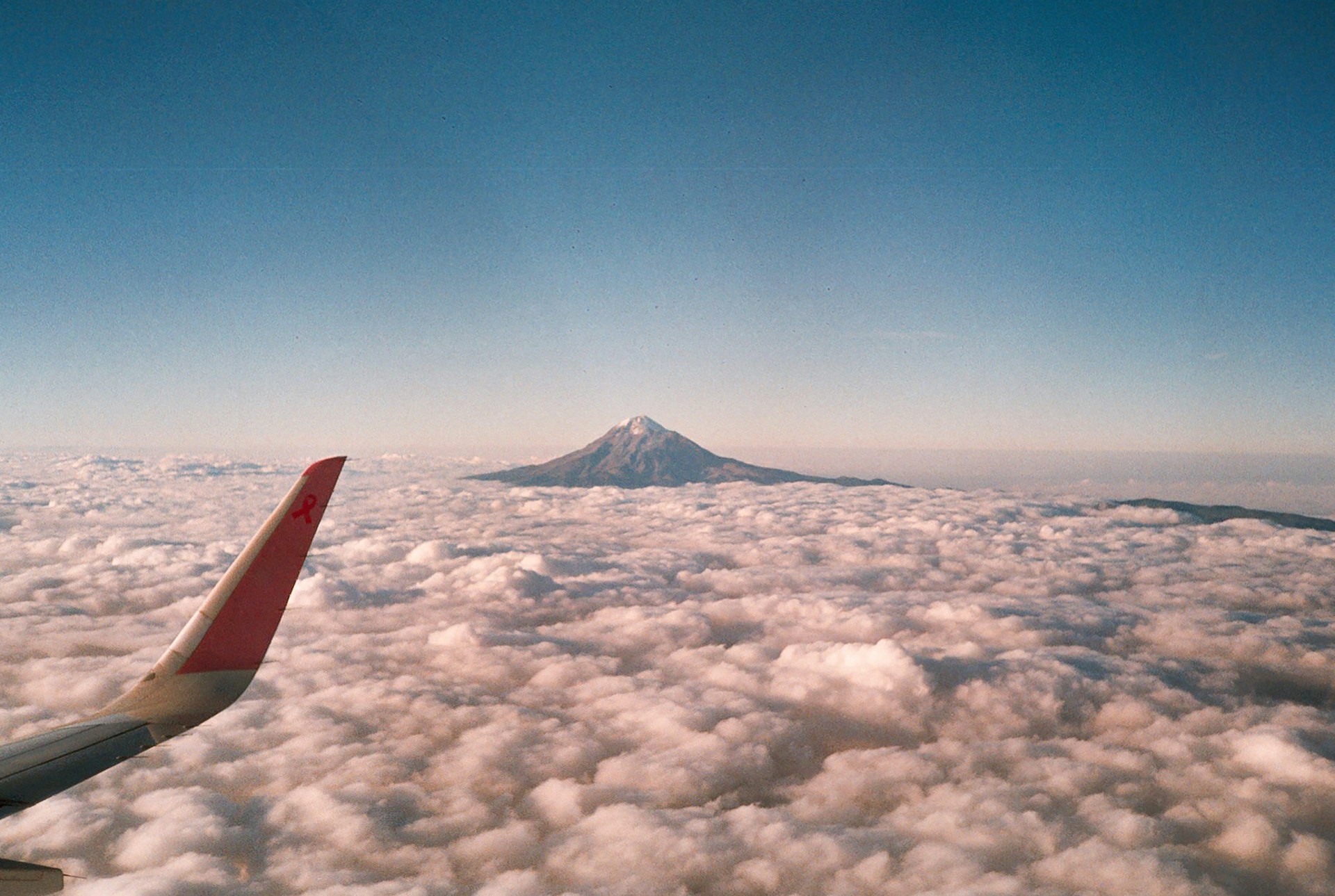 View from a high-altitude base camp near Pico de Orizaba