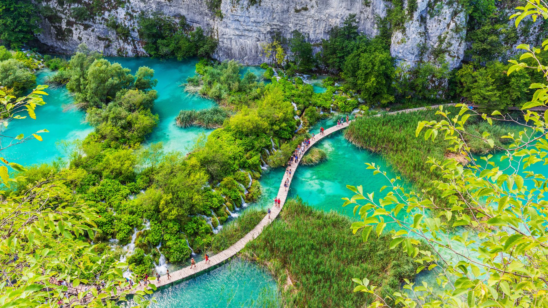 Plitvice Lakes National Park in Croatia, Europe 