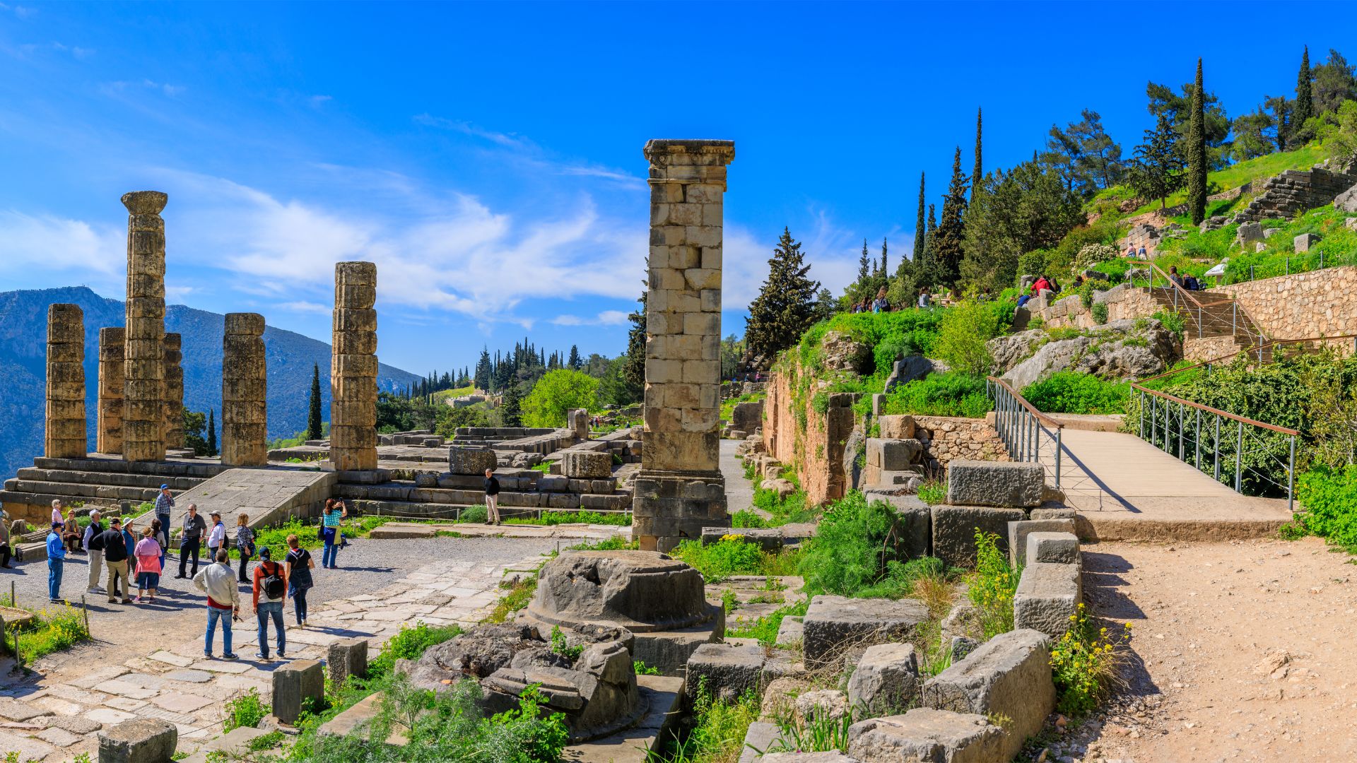 Ruins in Delphi, Greece