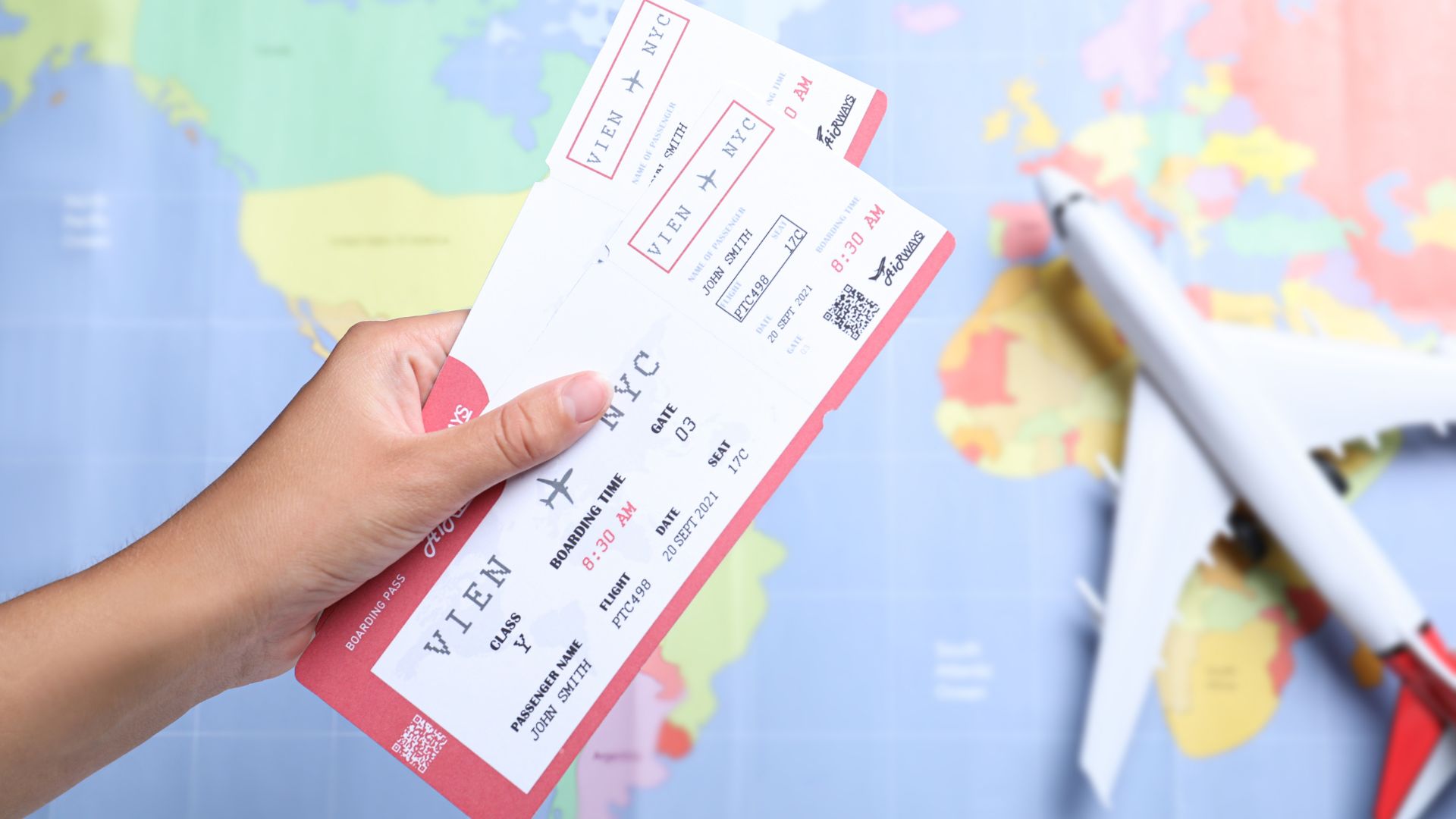 Flight tickets for travel