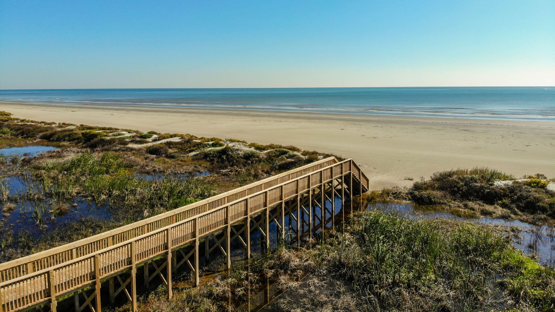 Galveston Island State Park, on Galveston Island in Texas, USA