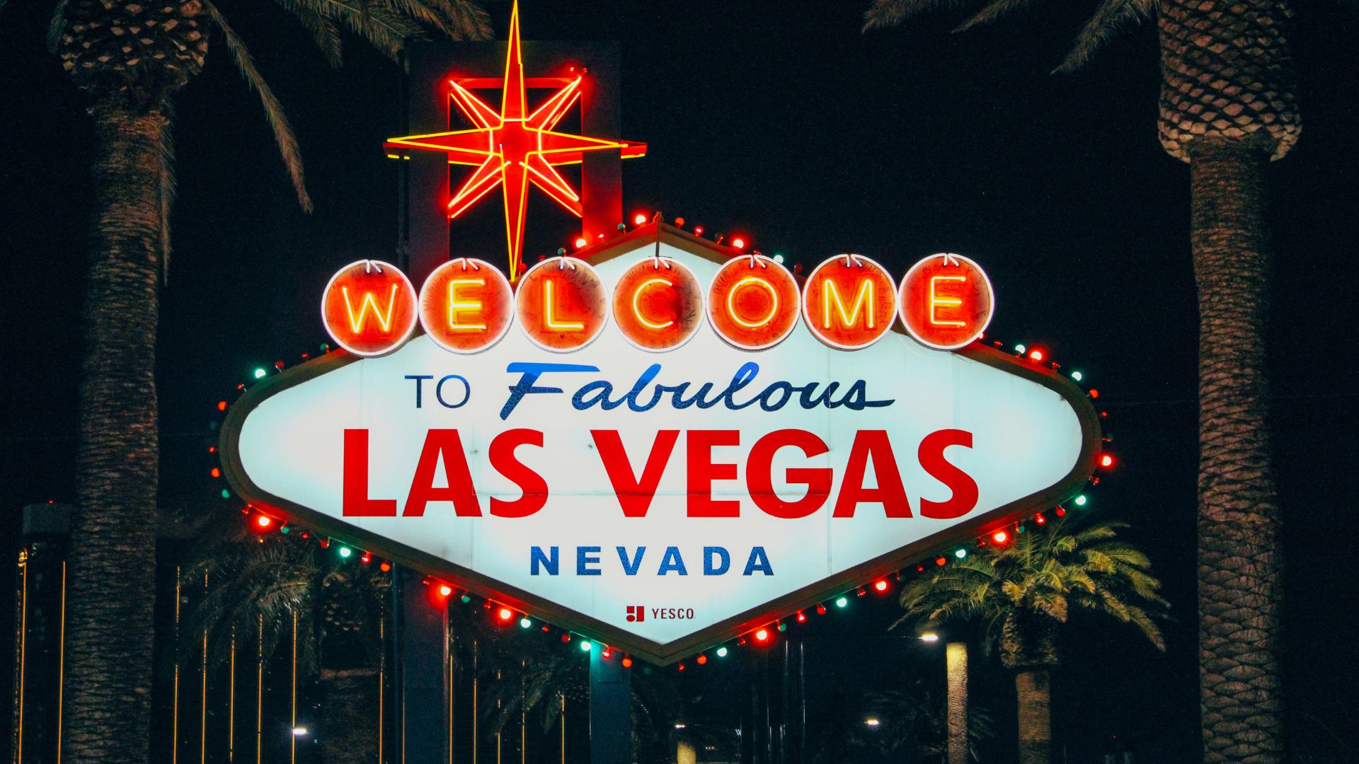 Signage of Las Vegas Nevada.