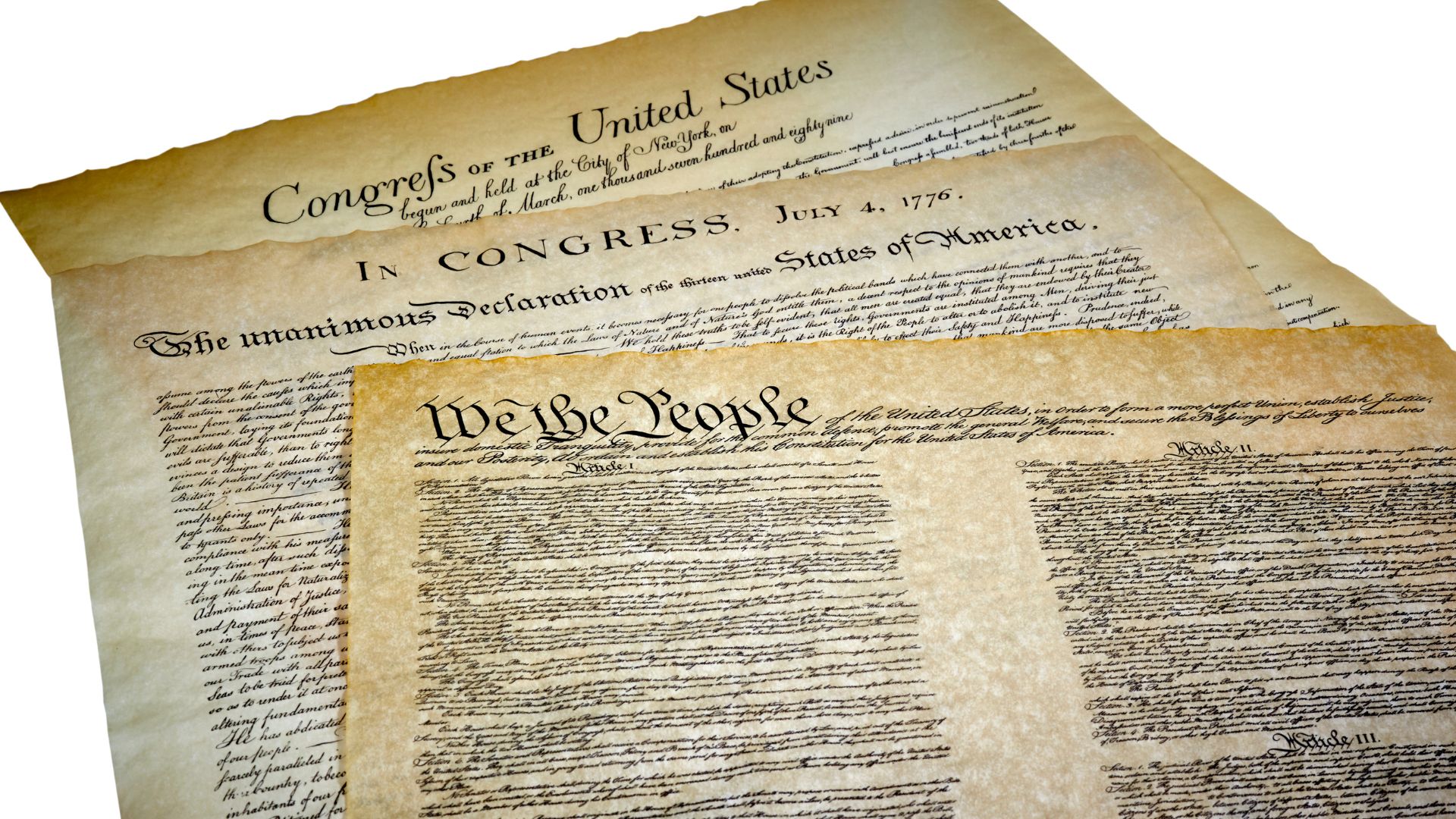 Papers related to USA Declaration of Independence.