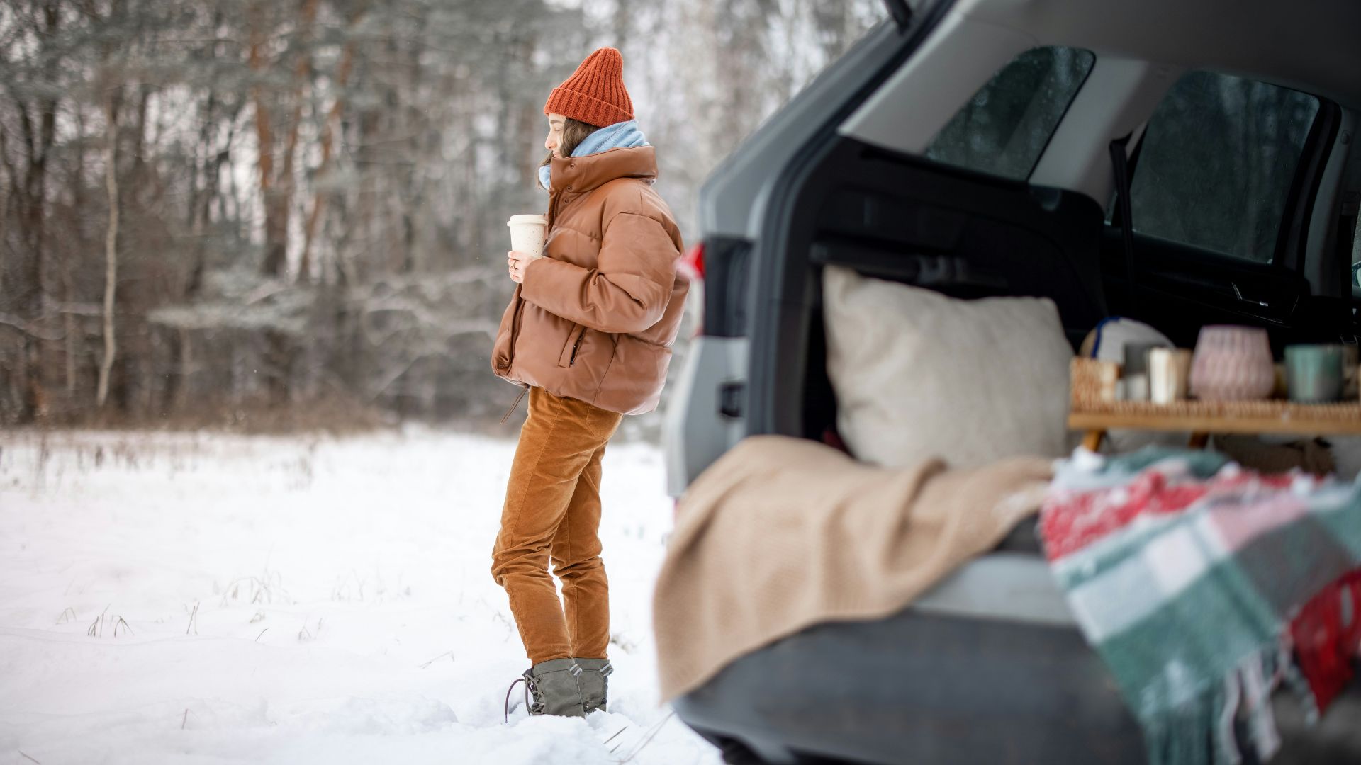 Winter roadtrip travel