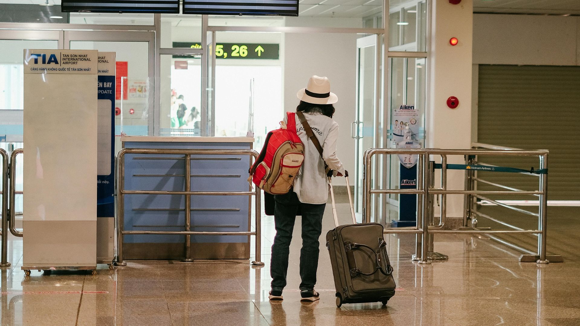Woman at the airport