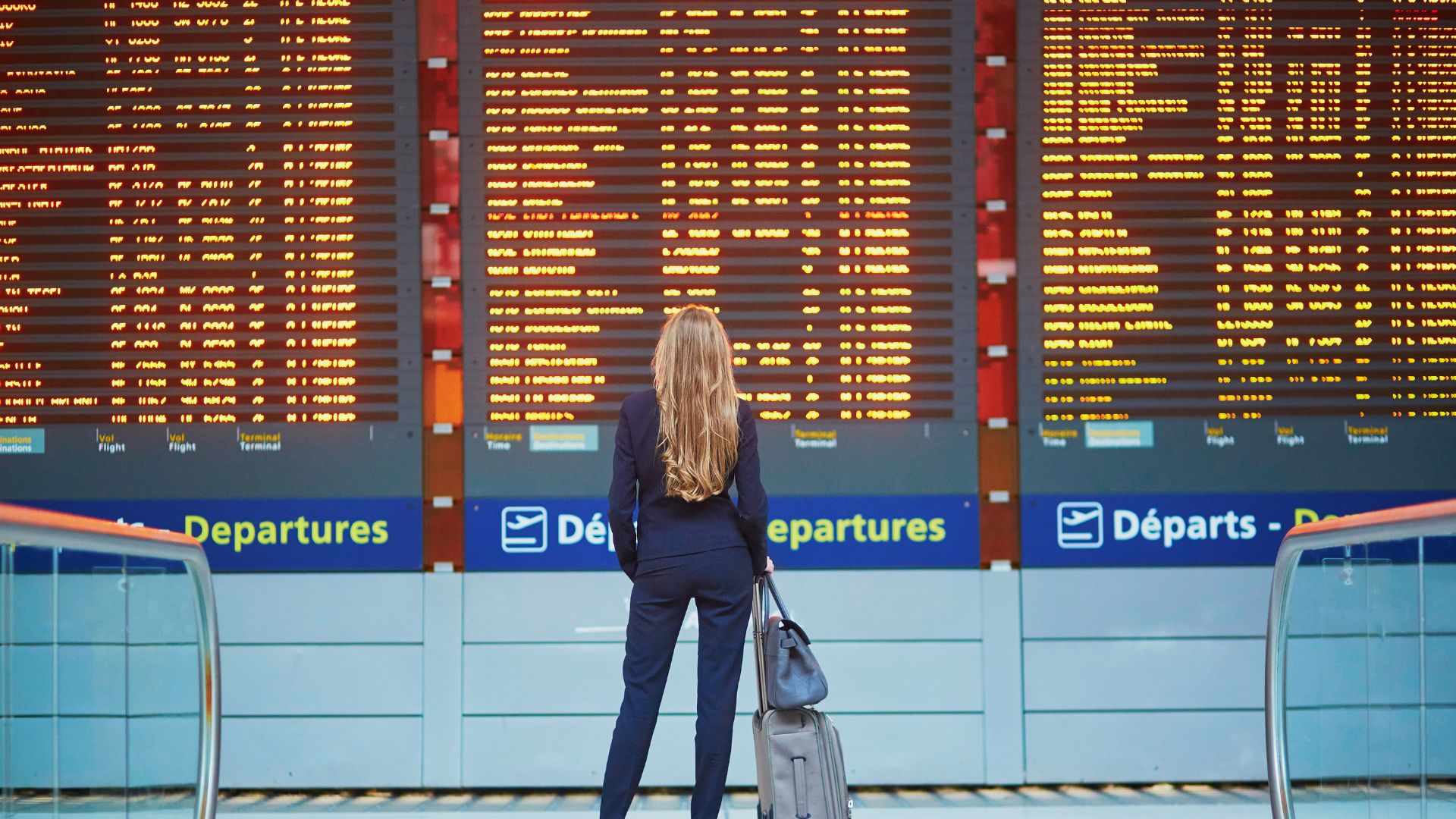 Woman at the airport