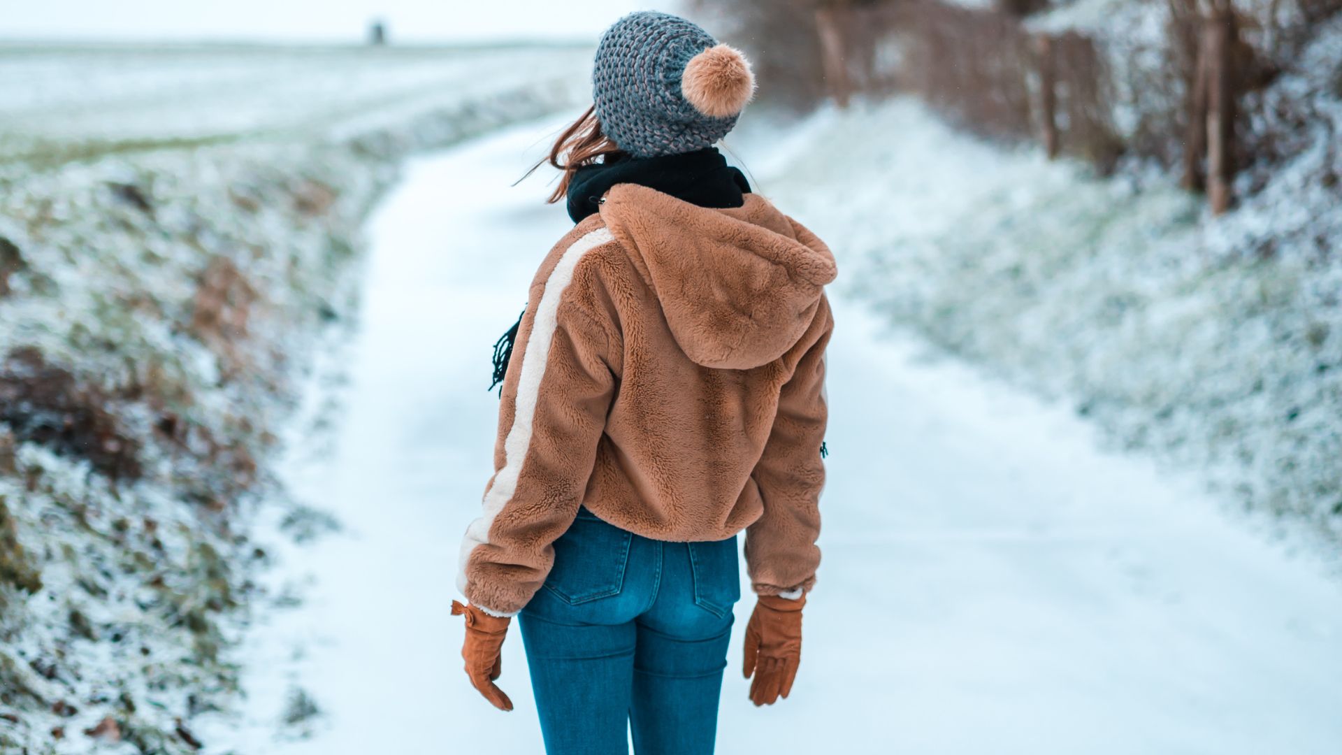 Woman in winter clothing