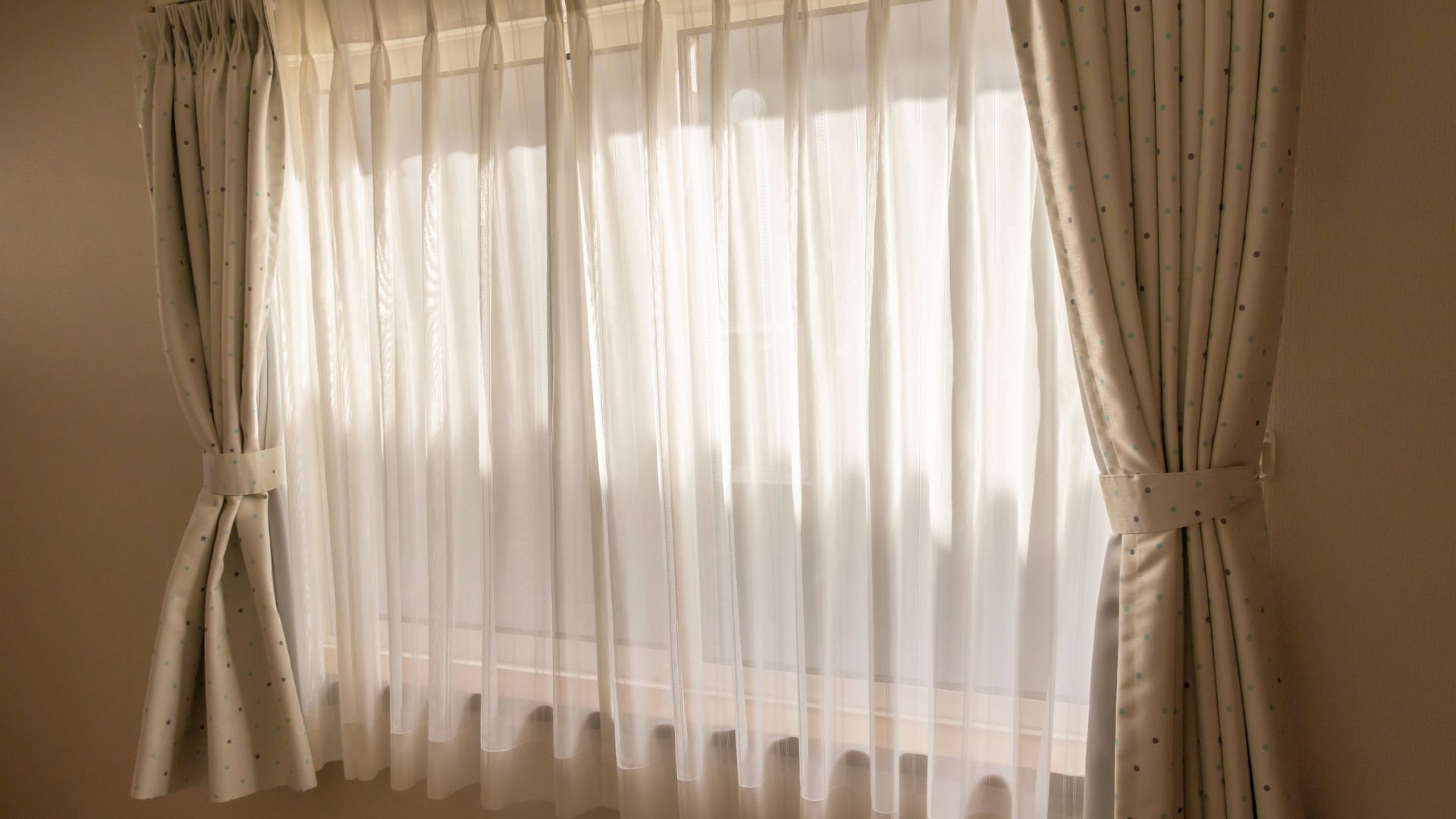 a room with Blackout Curtains