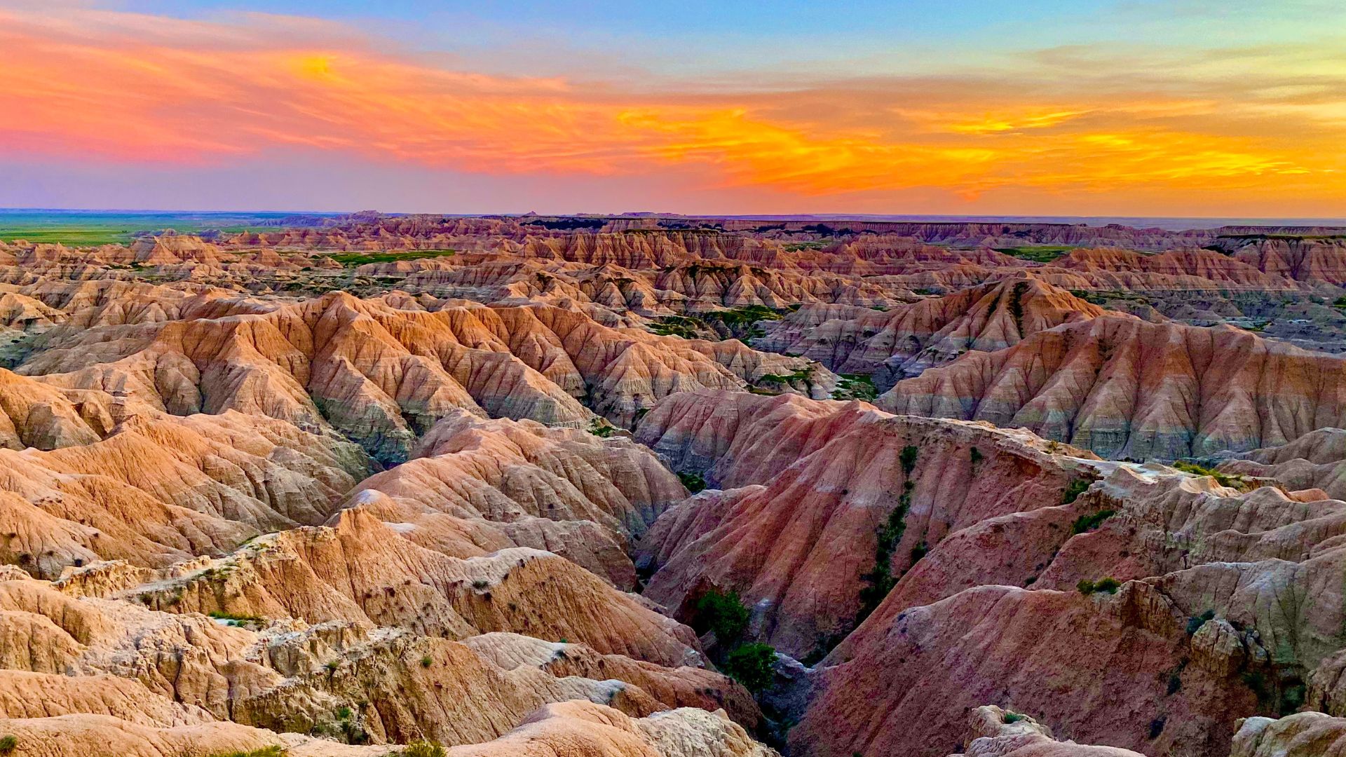 Badlands National Park, located in South Dakota, USA