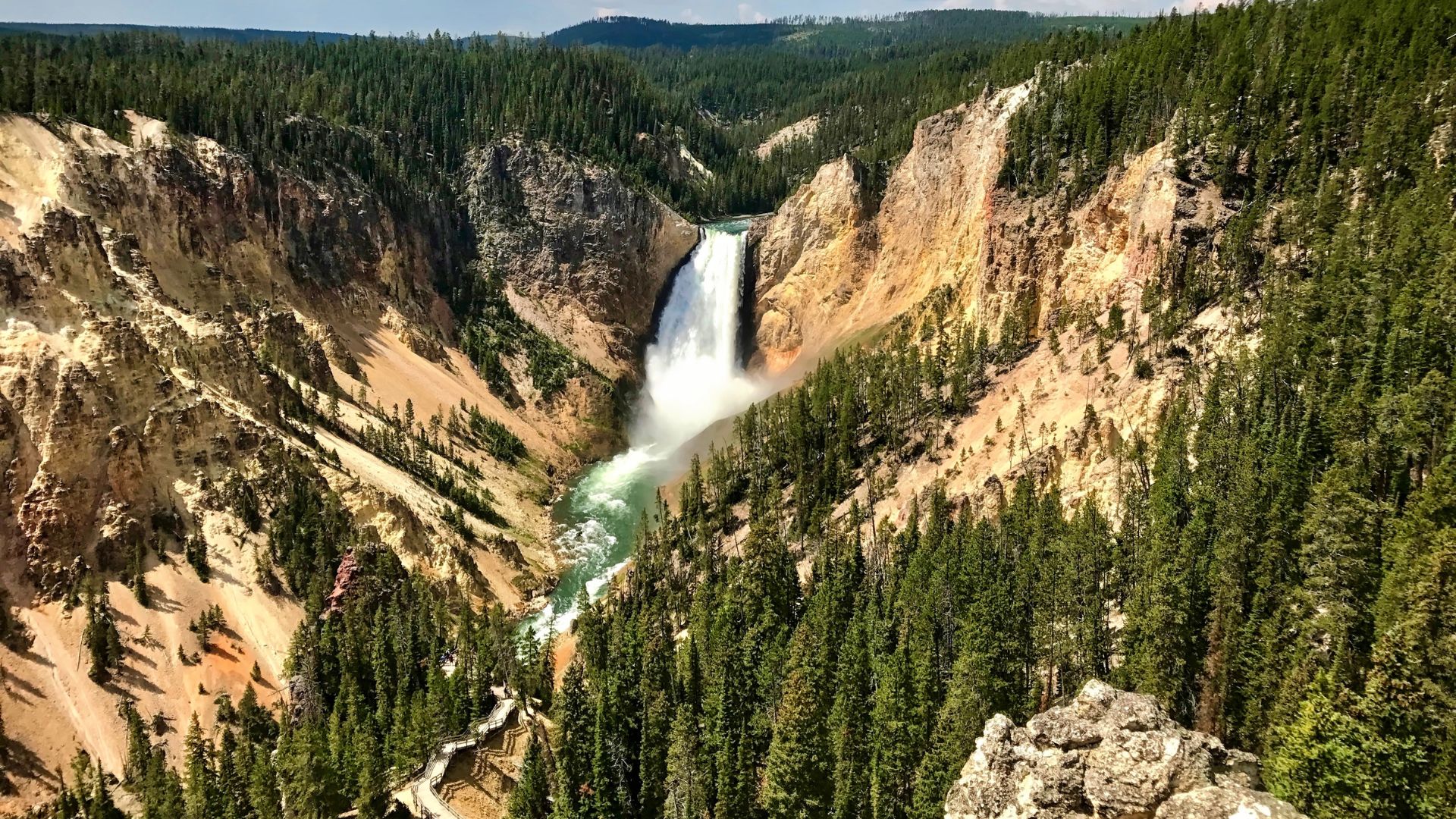 Grand Canyon of the Yellowstone in Yellowstone National Park, Wyoming