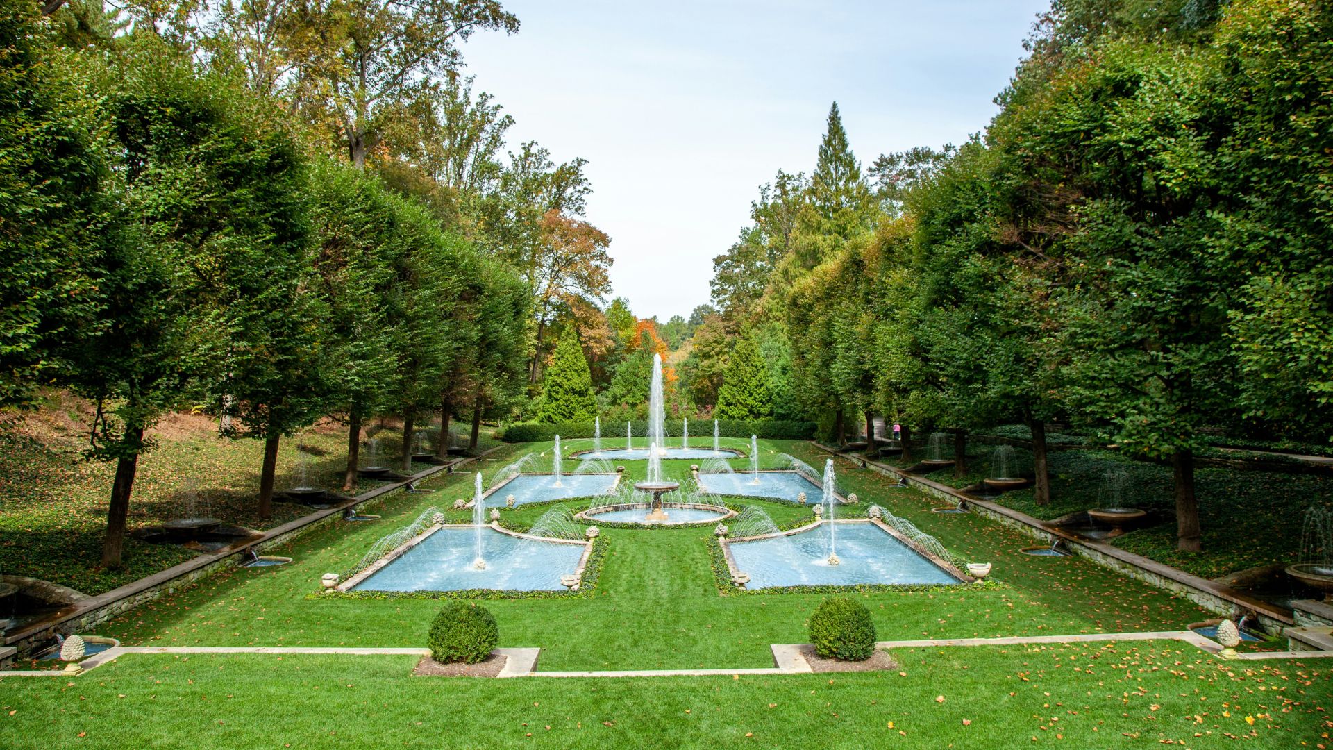 Italian Water Garden at Longwood Gardens in Kennett Square, Pennsylvania