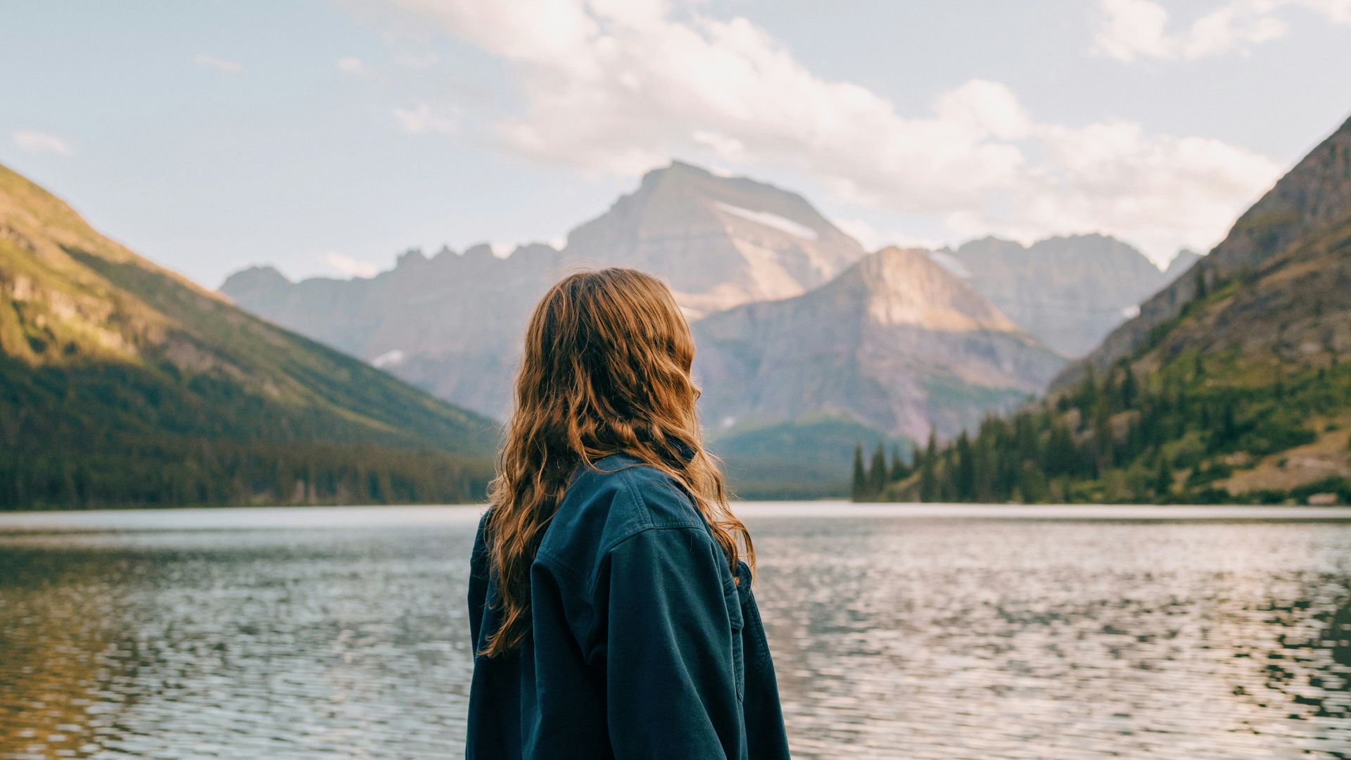 Lake Josephine in Glacier National Park, Montana, USA