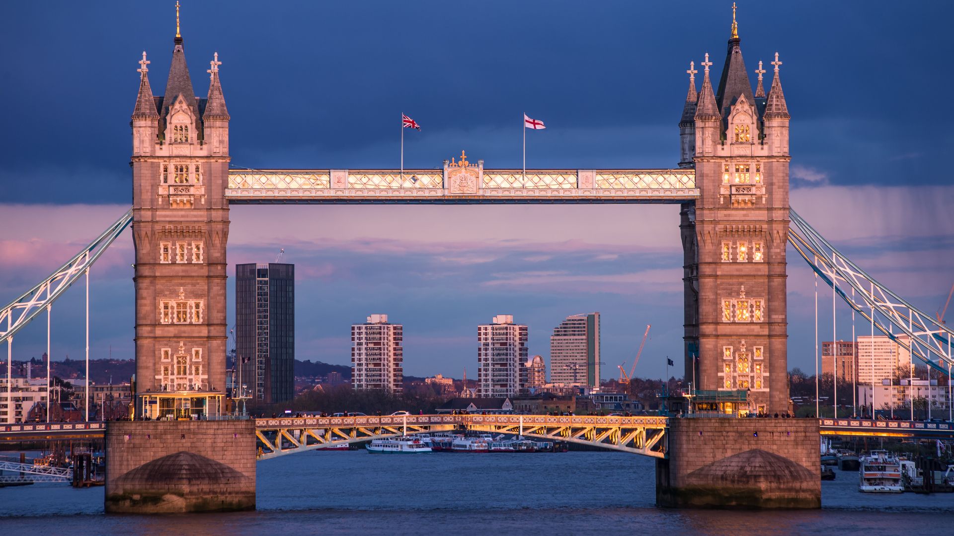Tower Bridge in London, England